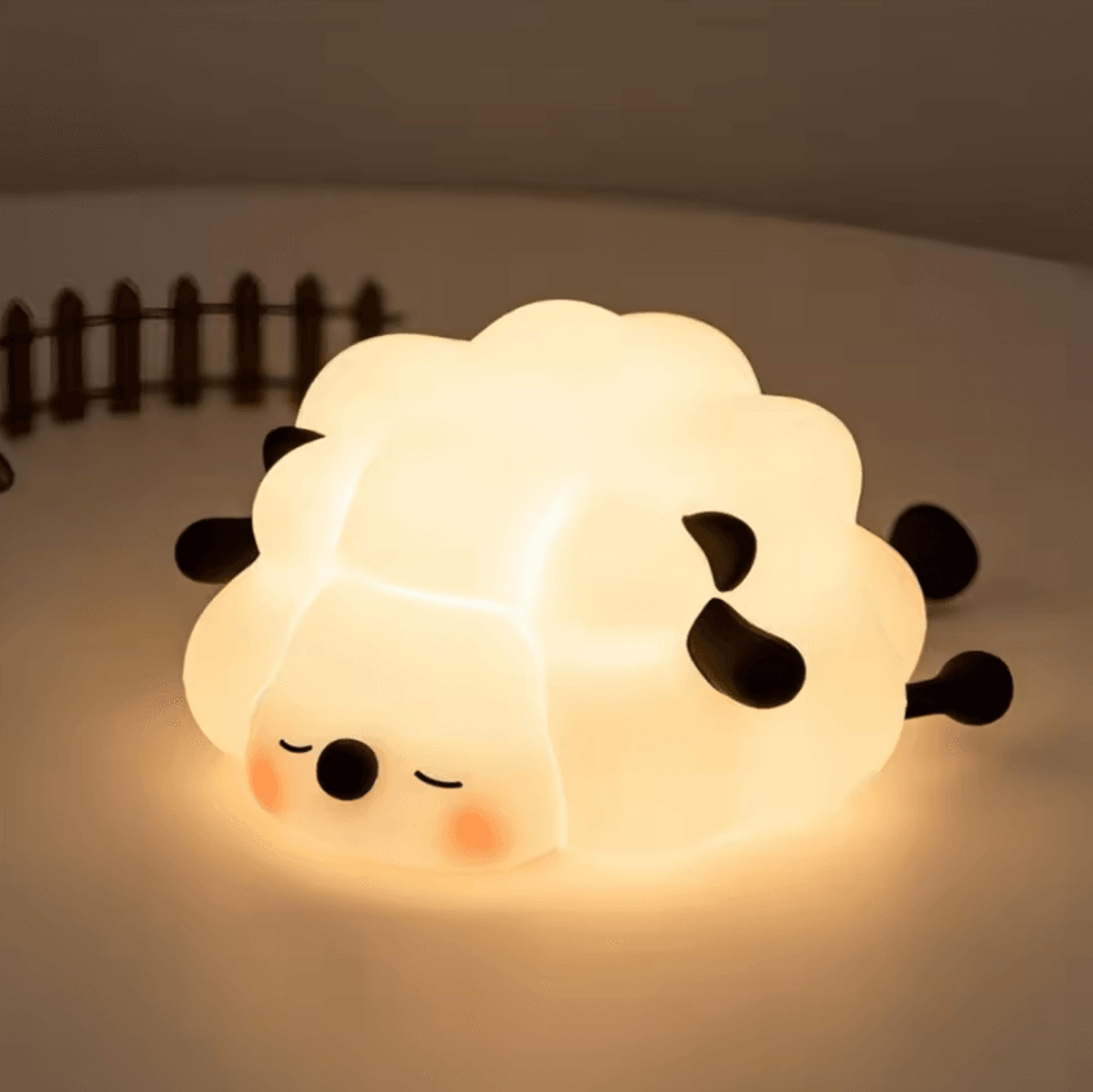 Cute Silicone Animal Night Light  Silicone Night Light USB Rechargeable Panda Rabbit  Sheep Lamp Fo 4