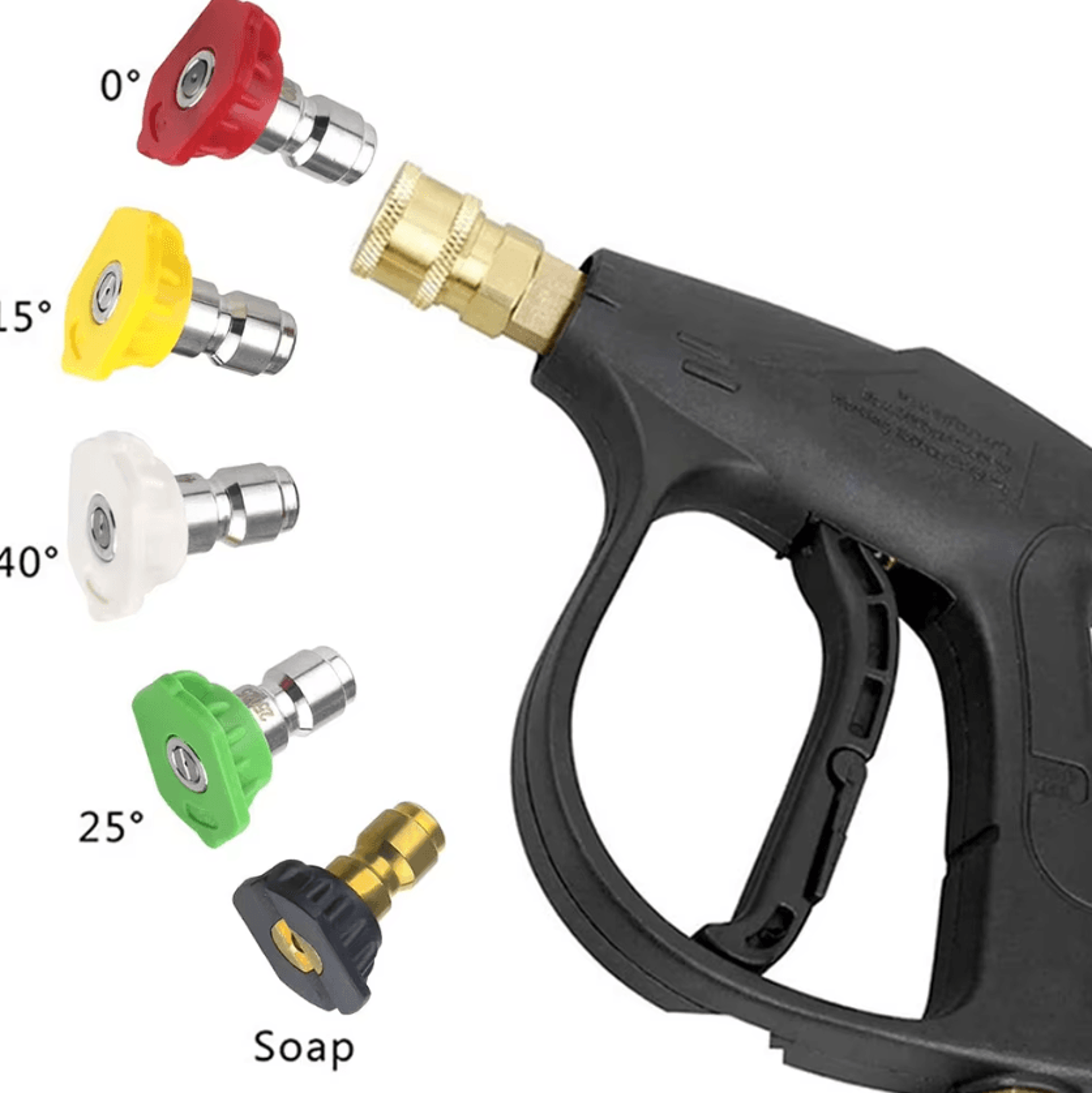 5Piece Pressure Washer Nozzle Set  Pressure Washer Nozzles With 14Inch Quick Connect For Cleaning   3