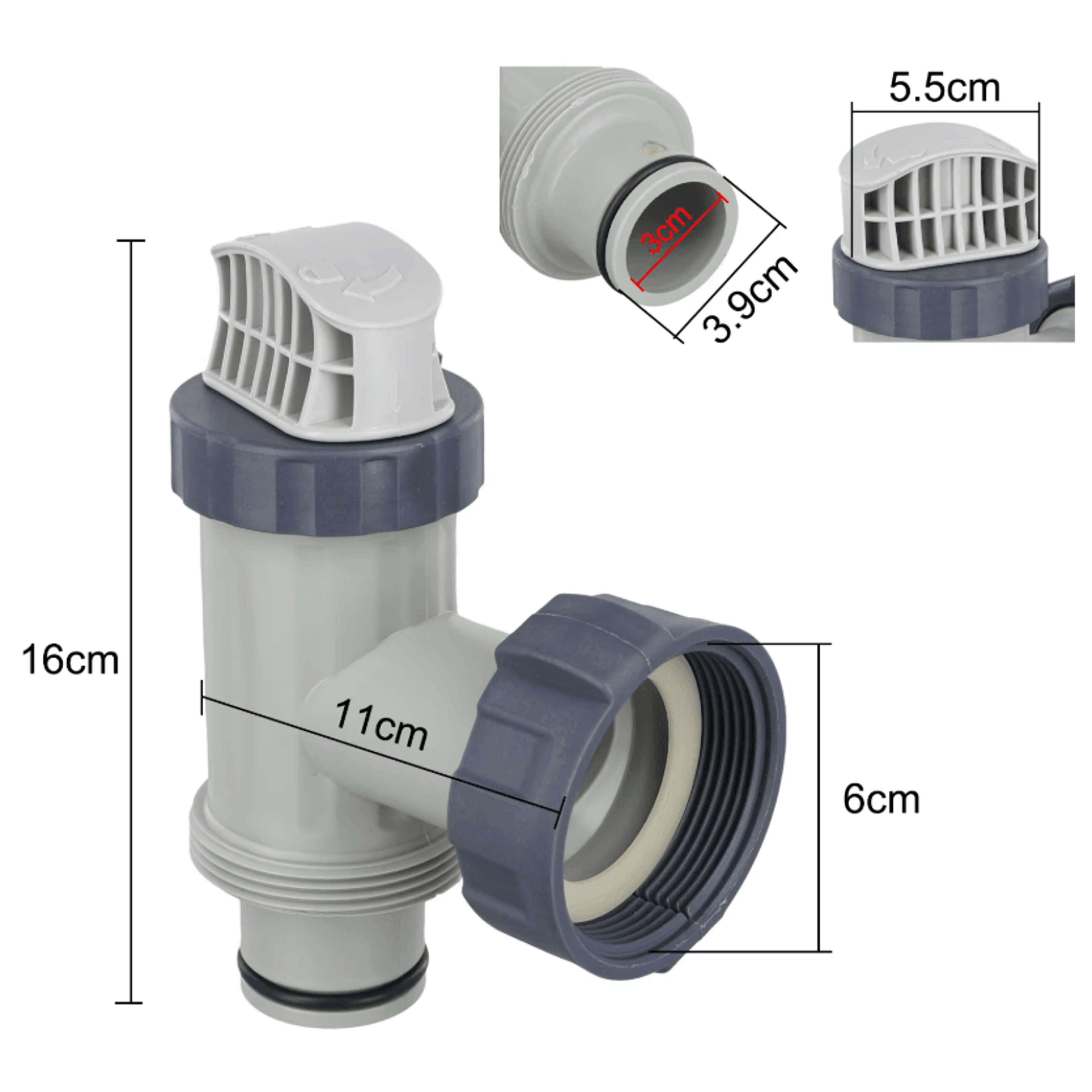 25010 Pool Plunger Valve Replacement For Intex Filter Pump Valve 28635EG 28633EG 28671EG 4
