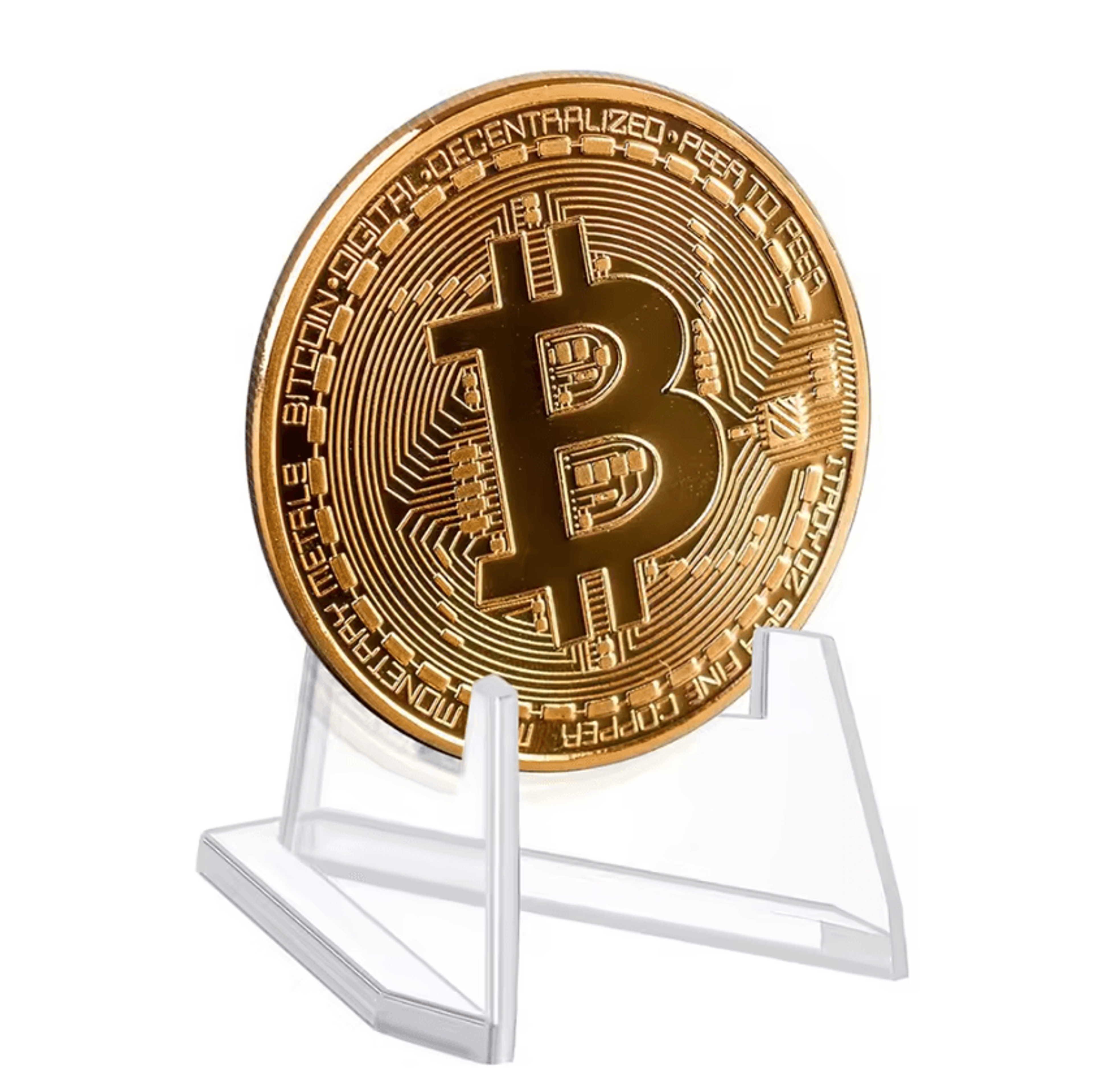 10Pack Acrylic Coin Display Stands Clear Challenge Coin Holders For Coins Medals Cards  Collectible 1