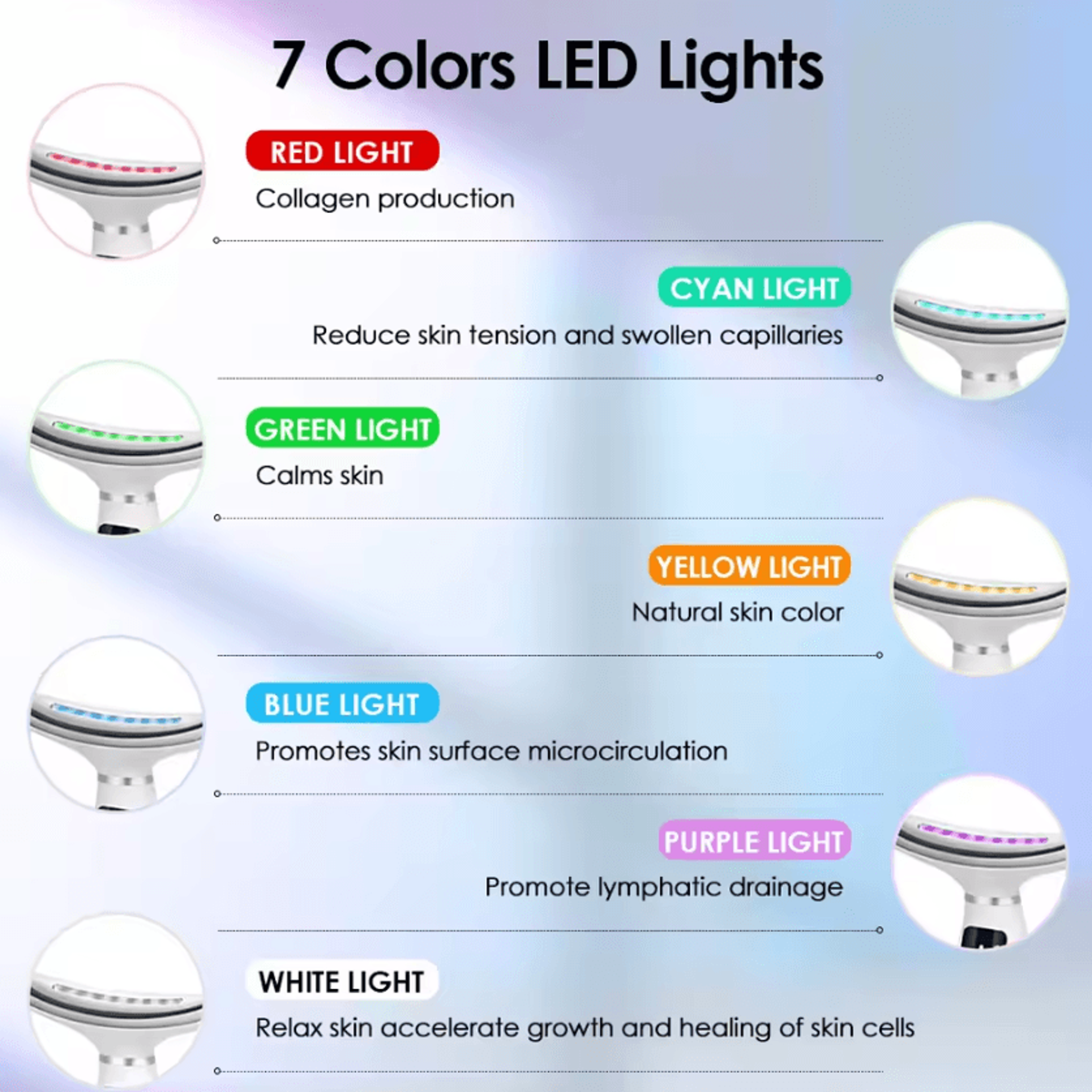 7 Color LED Neck And Face Massager With Heating And Vibration Therapy 2
