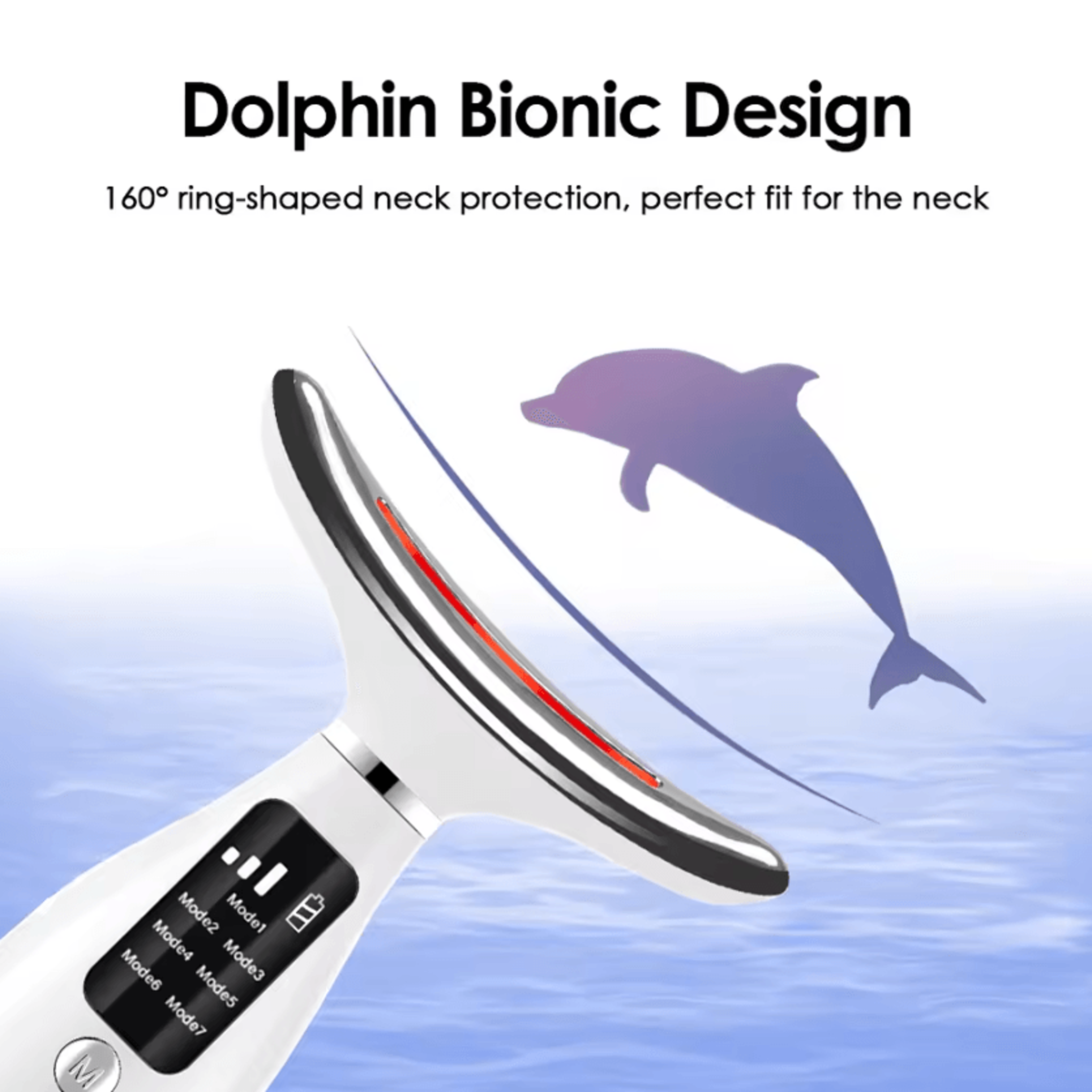 7 Color LED Neck And Face Massager With Heating And Vibration Therapy 4