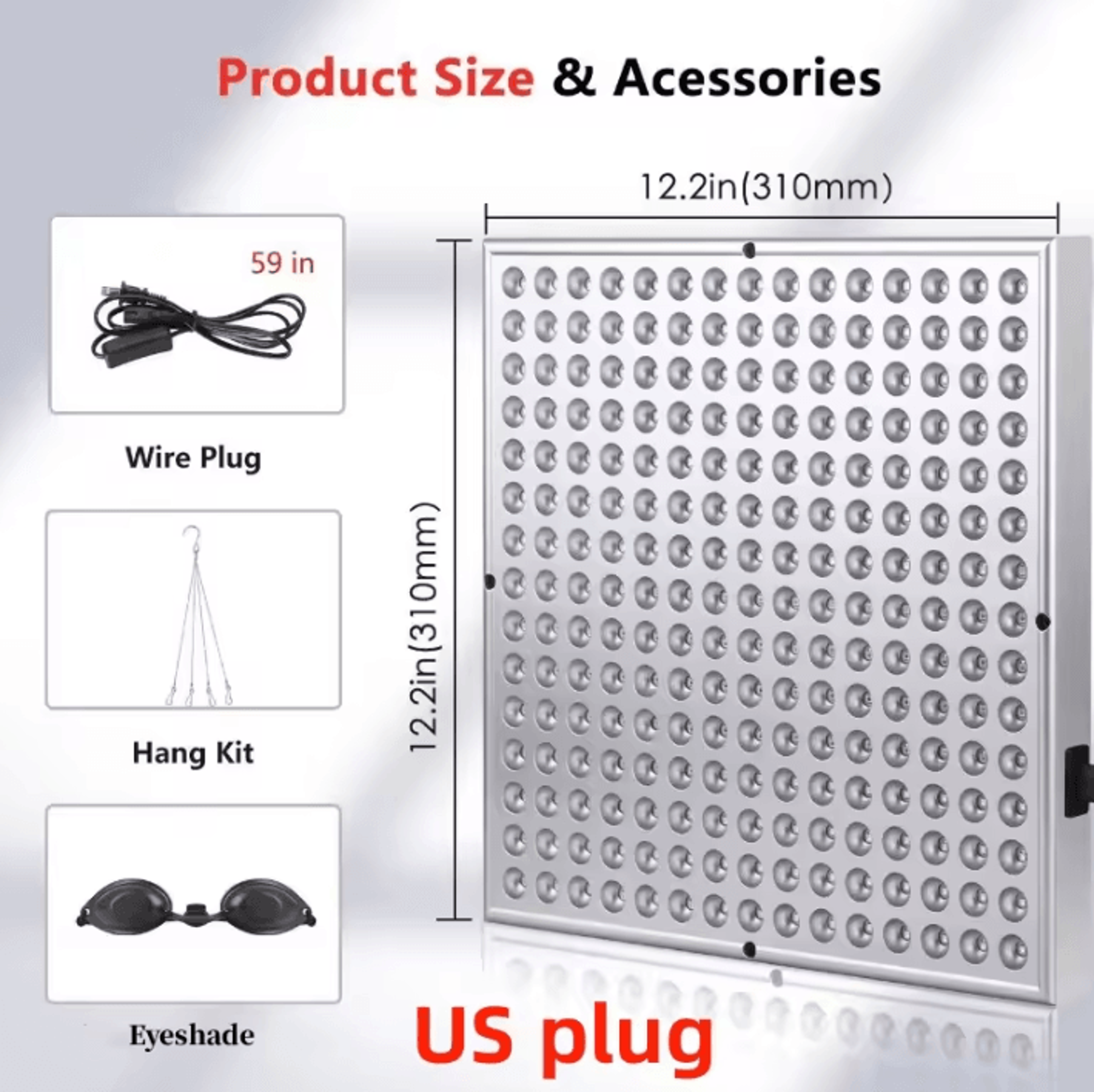 225 LED Red Light Therapy Panel For Face And Body Wellness 4