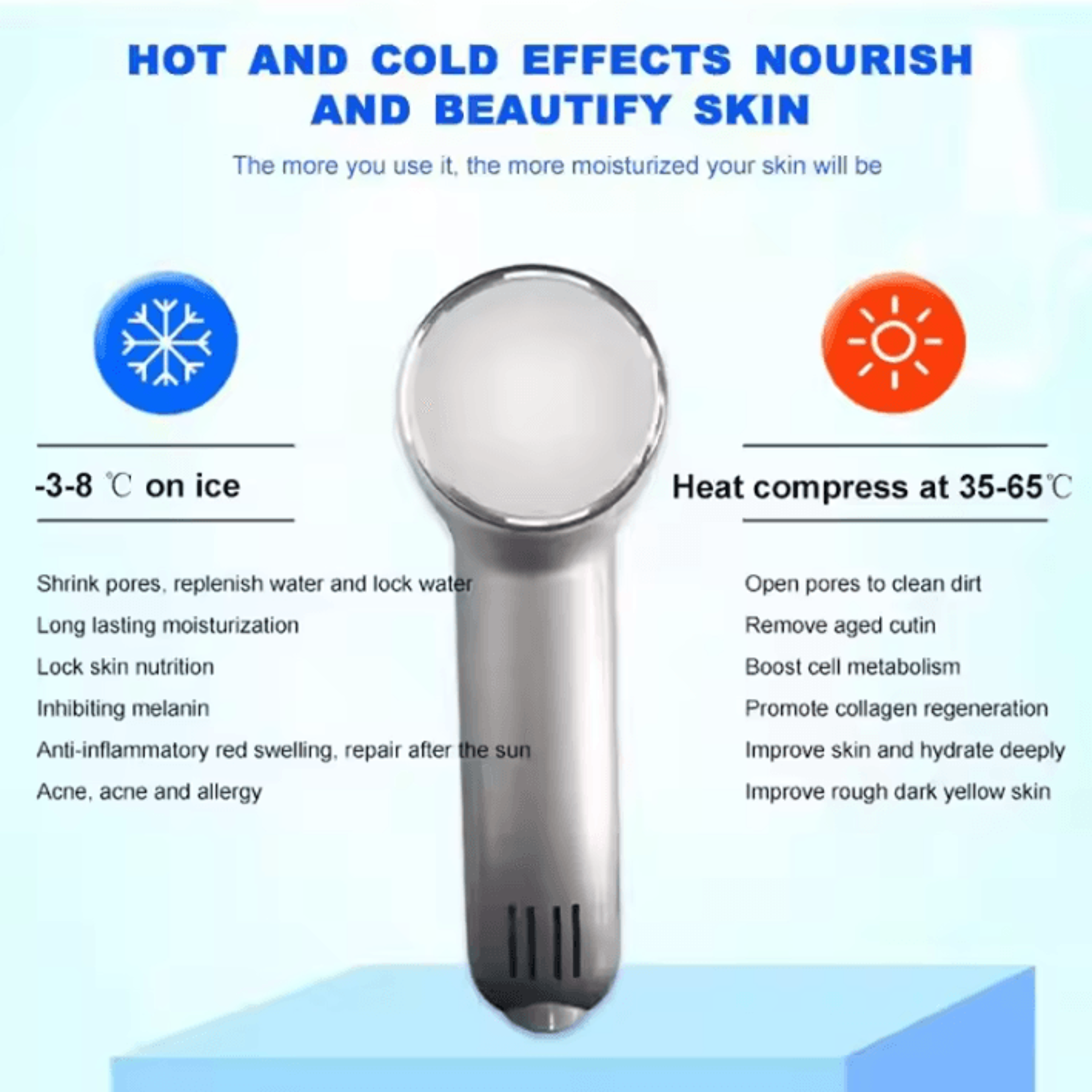 Hot And Cold Facial Massager For Skin Care And Beauty Treatments 3