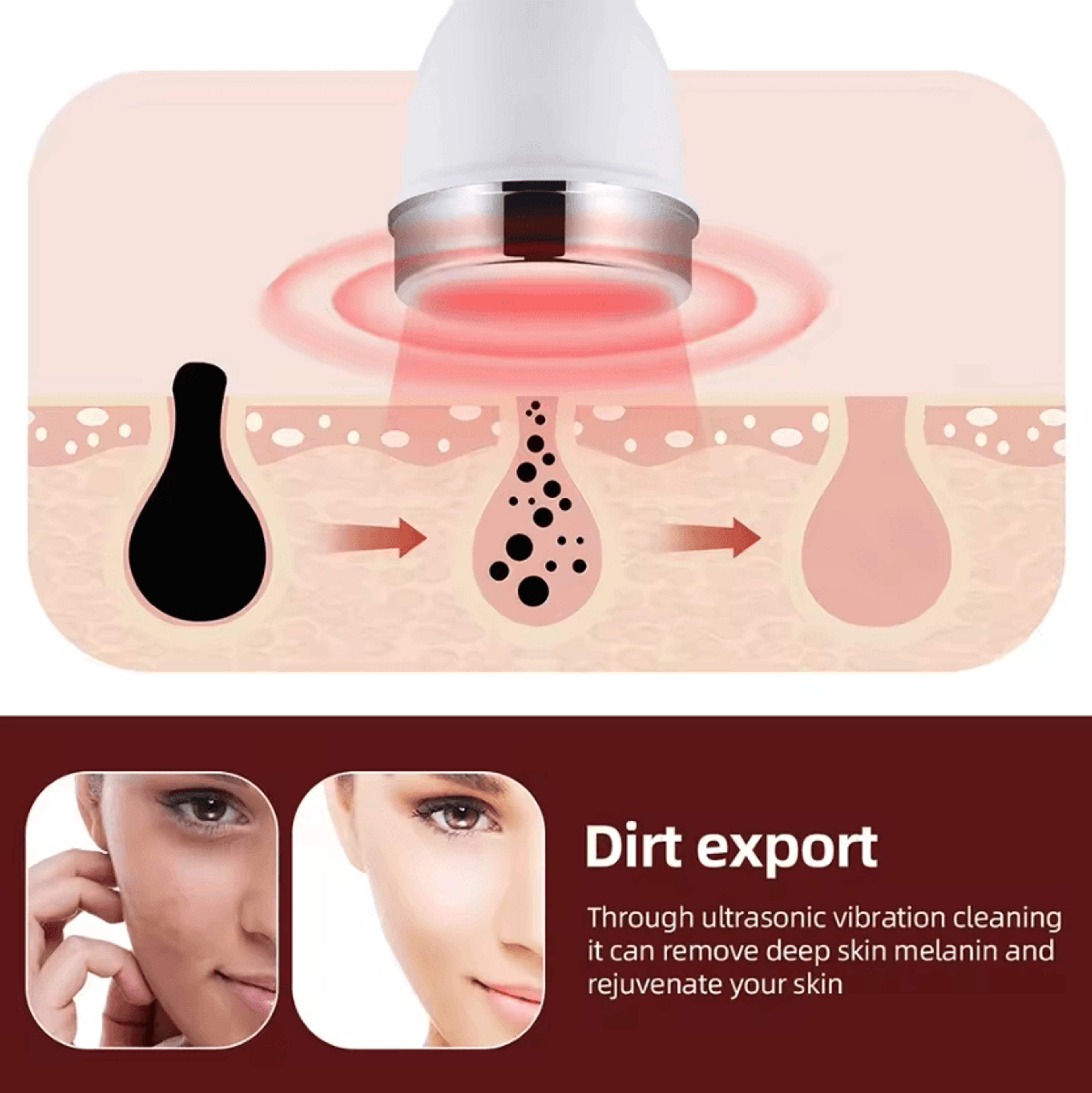 Ultrasonic Facial Skin Care Device High Frequency Face And Eye Massager For Home Spa 3