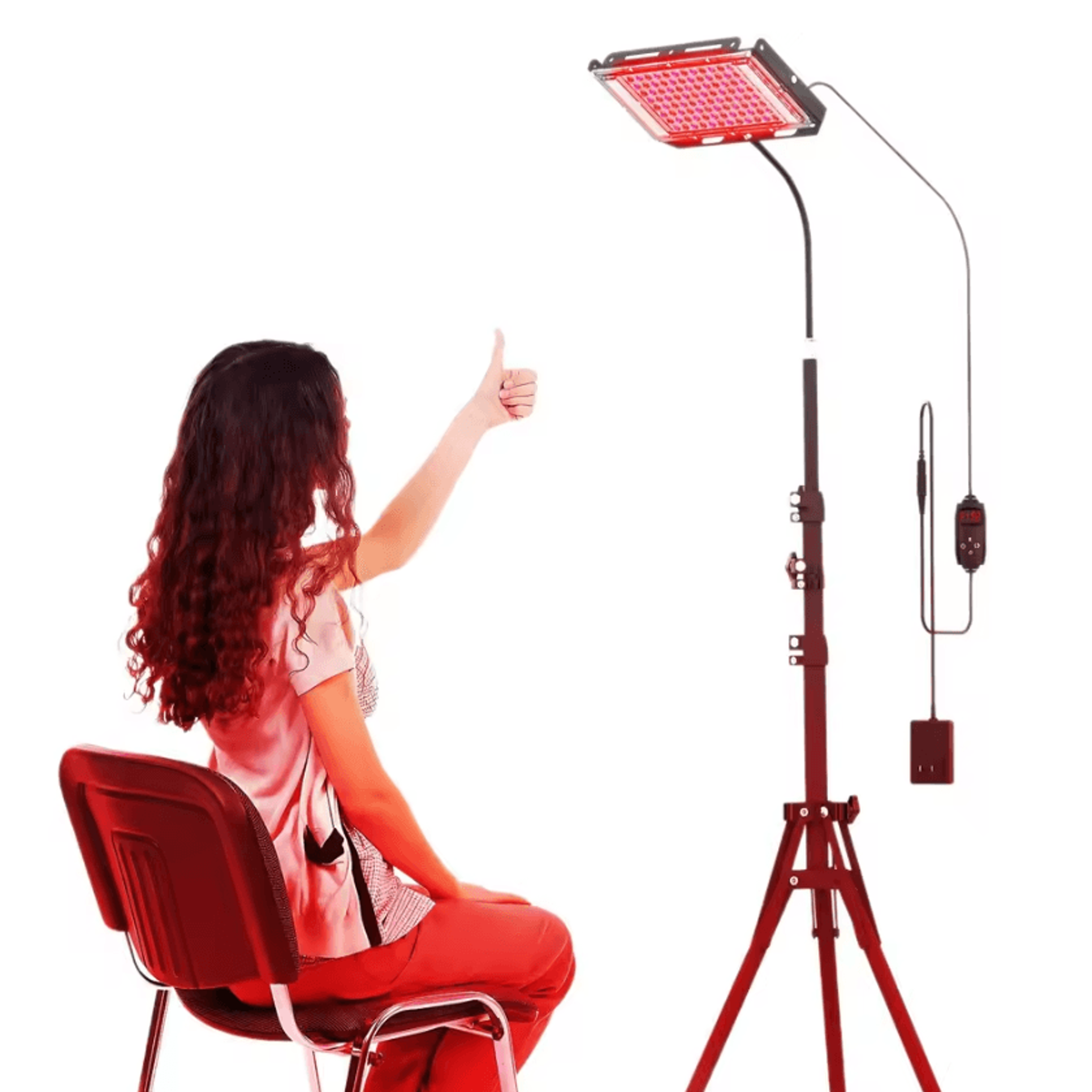 3 In 1 Red Light Therapy Panel 660nm And 850nm Infrared Light Lamp With Adjustable Stand 0
