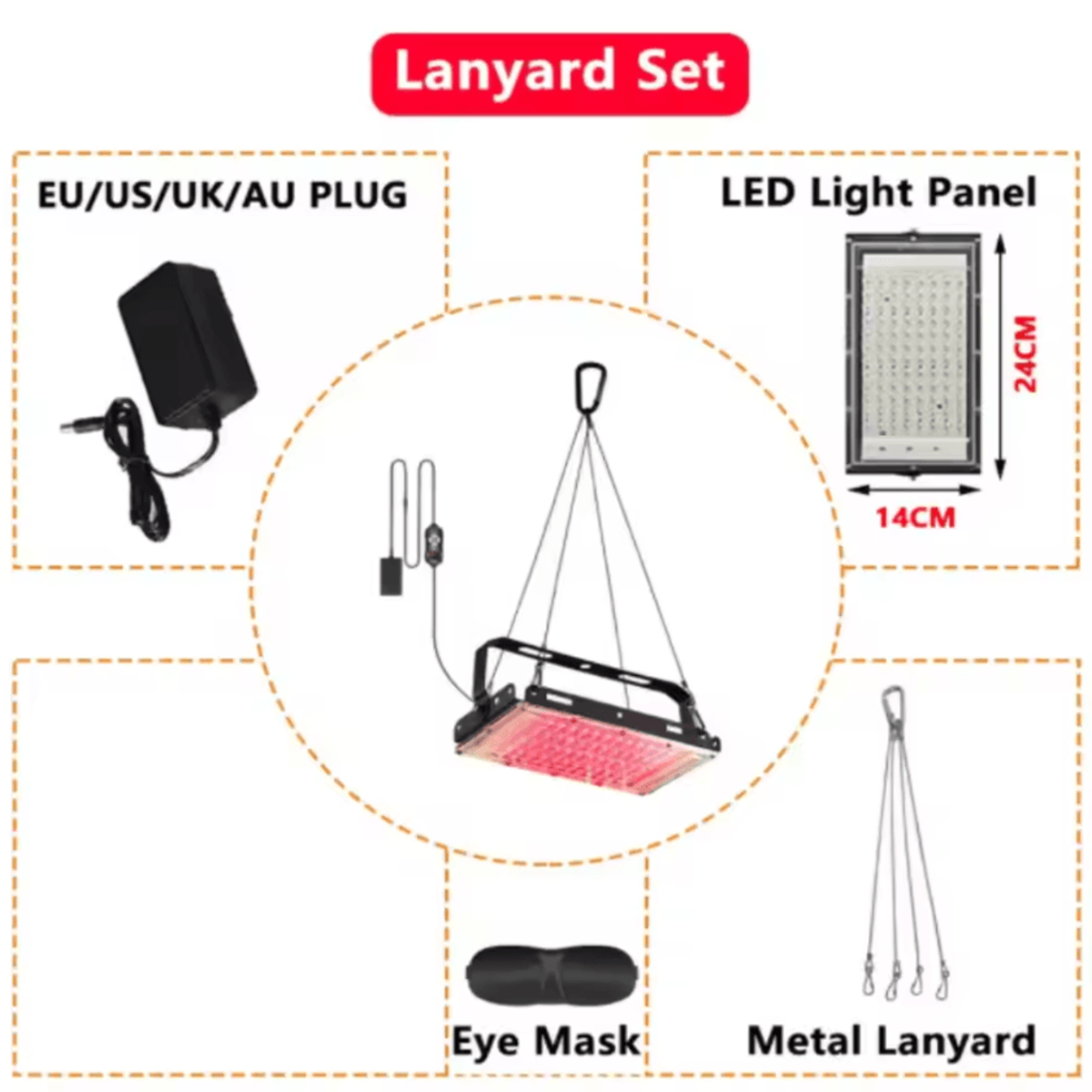 3 In 1 Red Light Therapy Panel 660nm And 850nm Infrared Light Lamp With Adjustable Stand 4