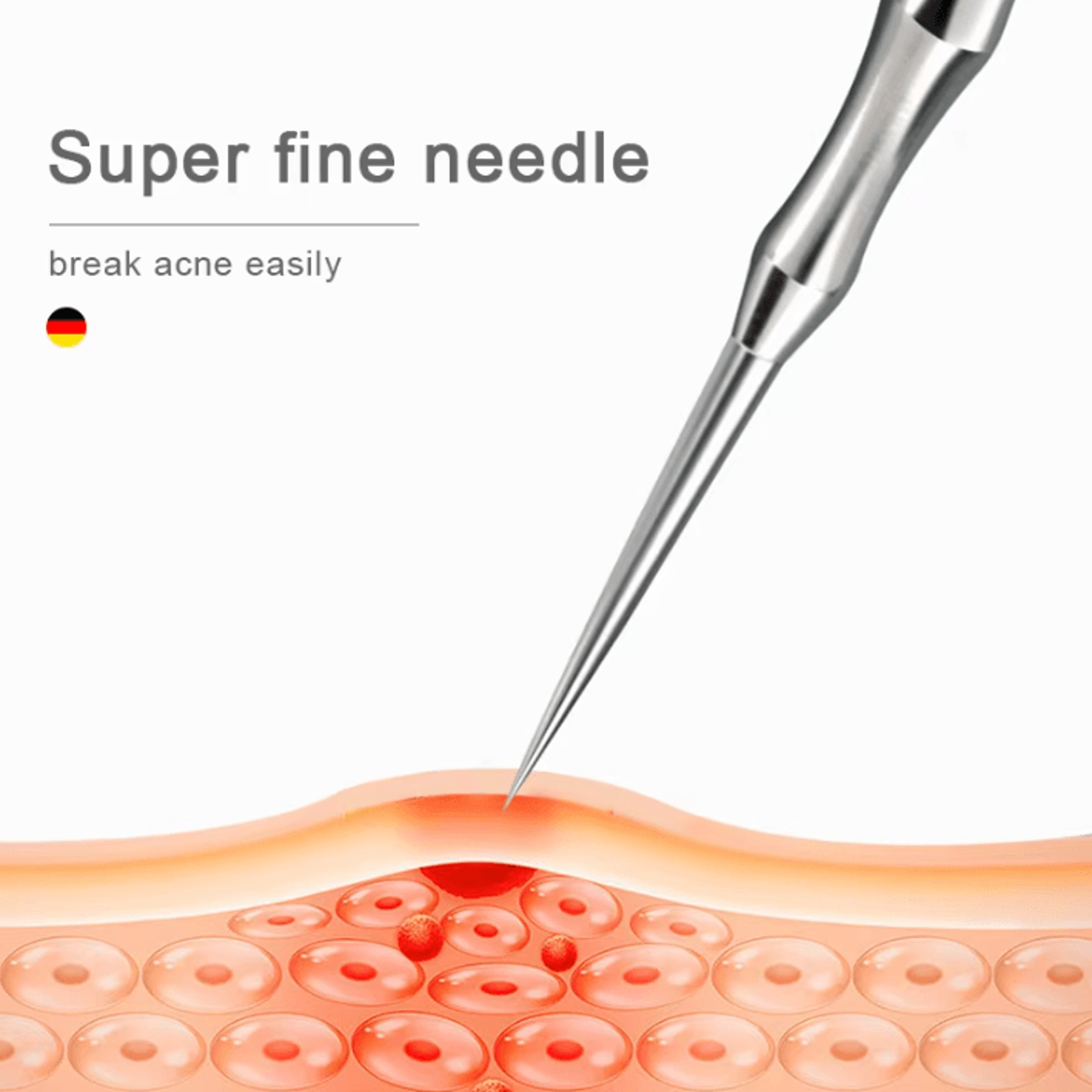 Professional Blackhead Remover Tool Set Stainless Steel Acne Extractor Kit With Precision Tweezers 2