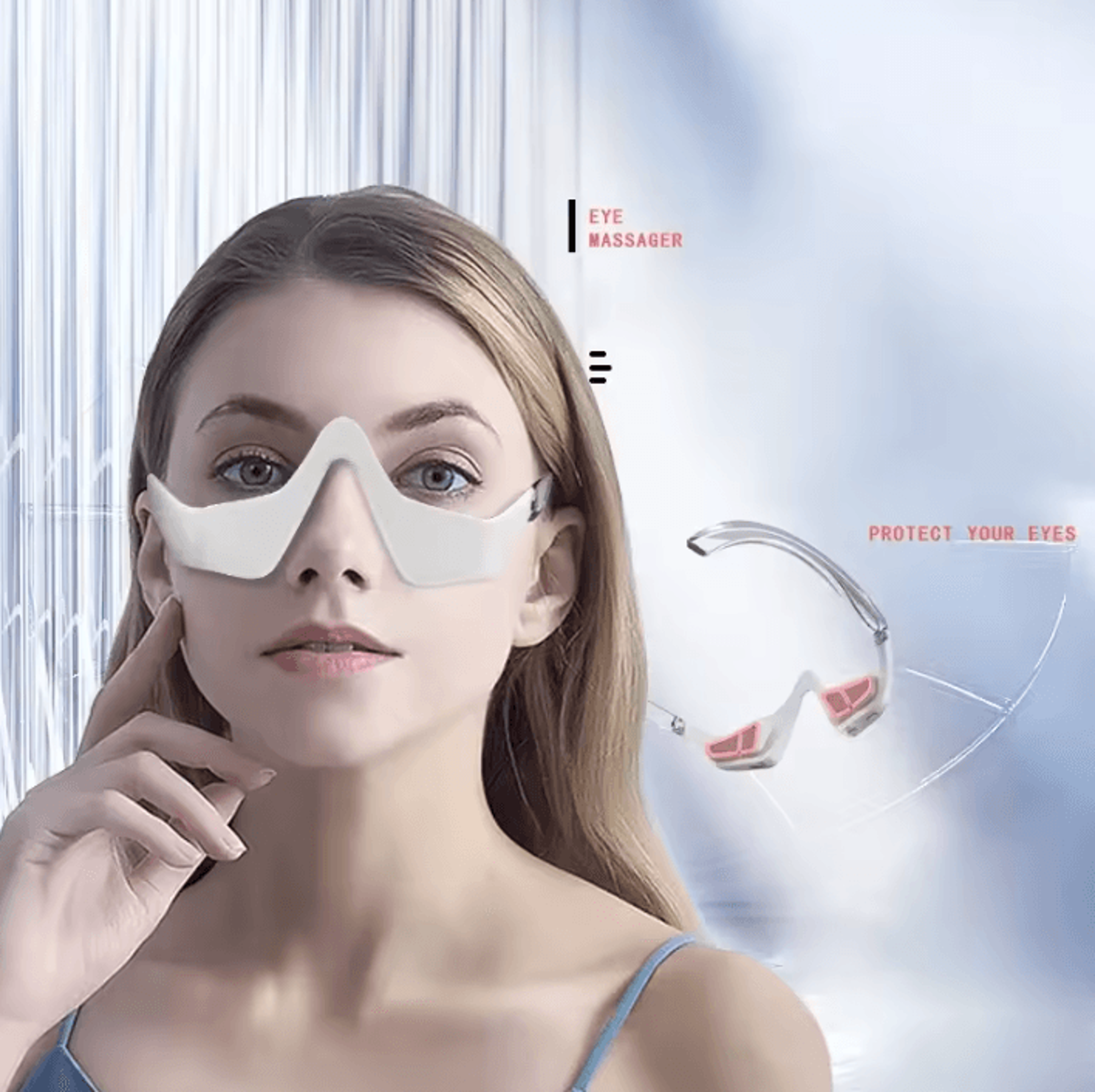 3D Red Light EMS Eye Massager Glasses For Eye Care And Relaxation 2