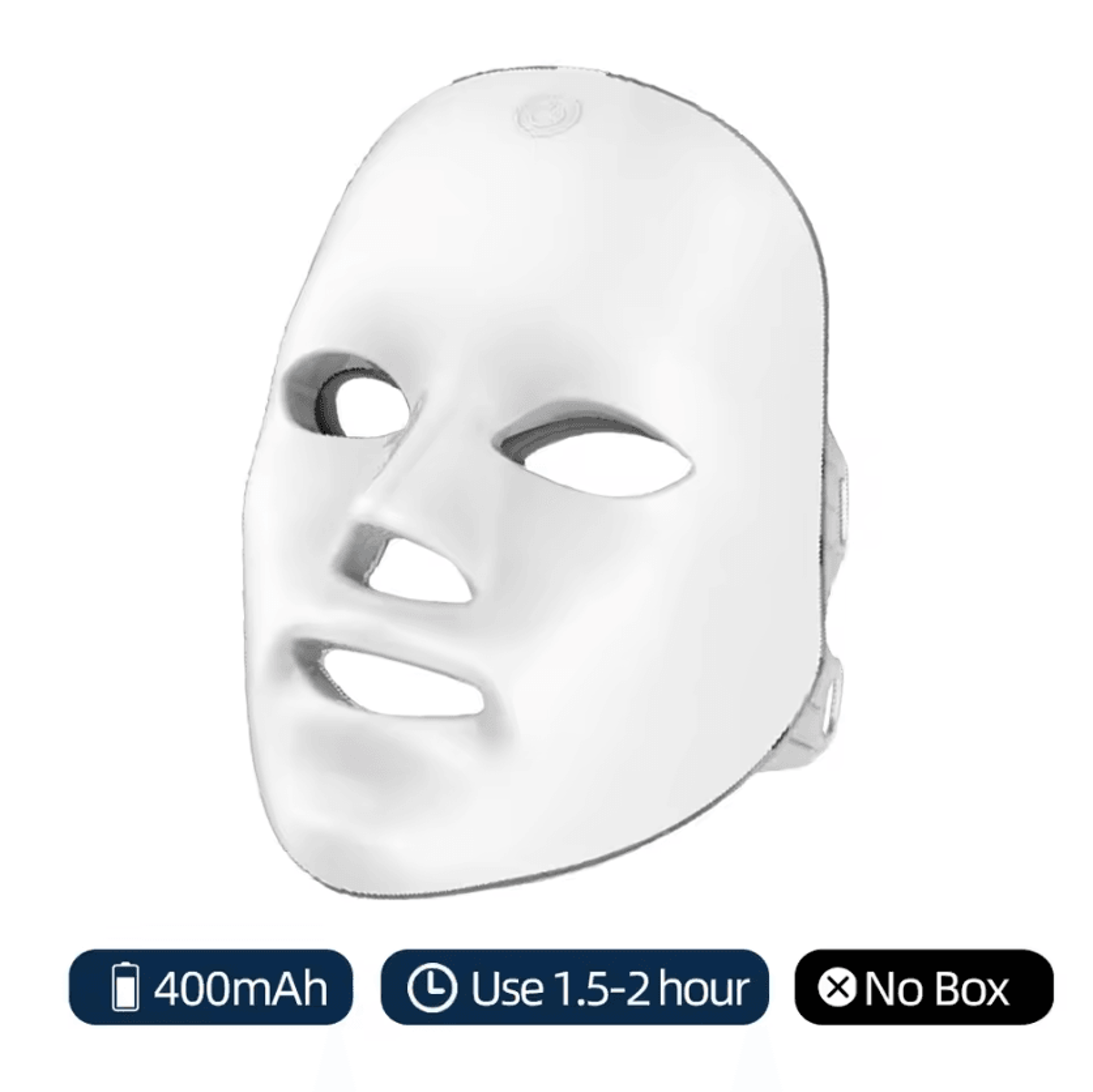 Rechargeable 7Color LED Photon Therapy Face Mask For Skin Rejuvenation 4