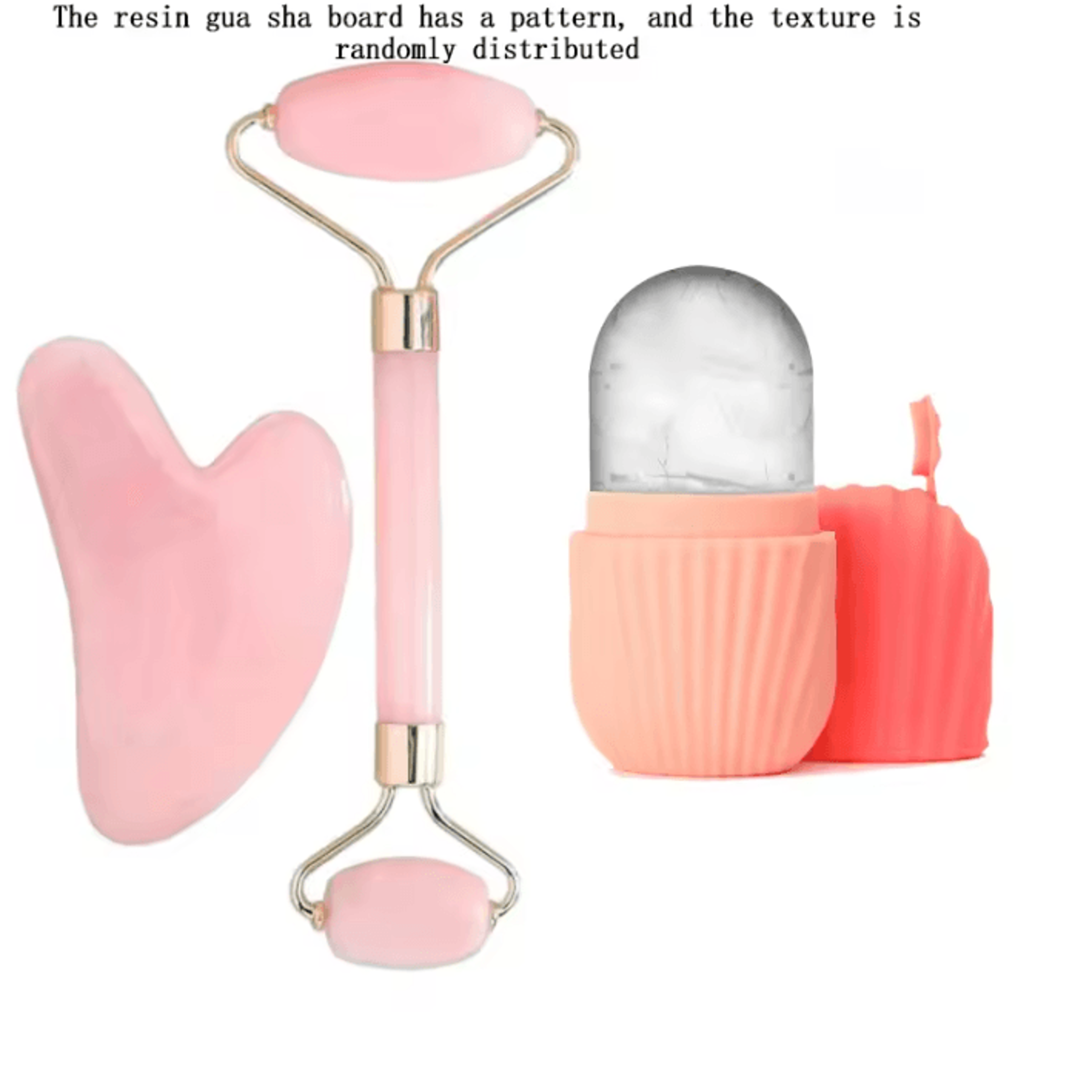 3Piece Ice Face Roller And Gua Sha Set For Facial Massage 5