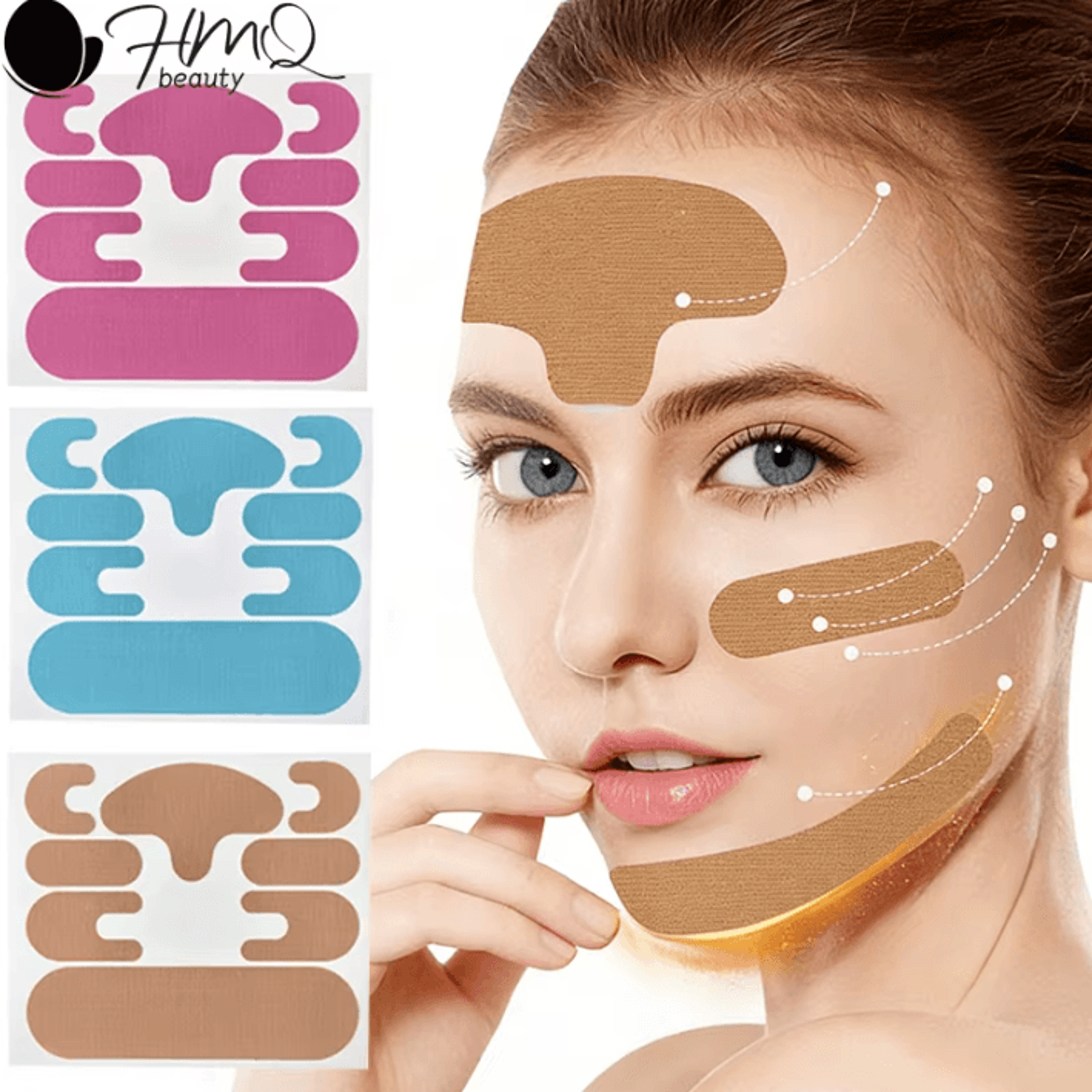 32 Piece Reusable Silicone Anti Wrinkle Face Patches For Face Neck And Hands 0