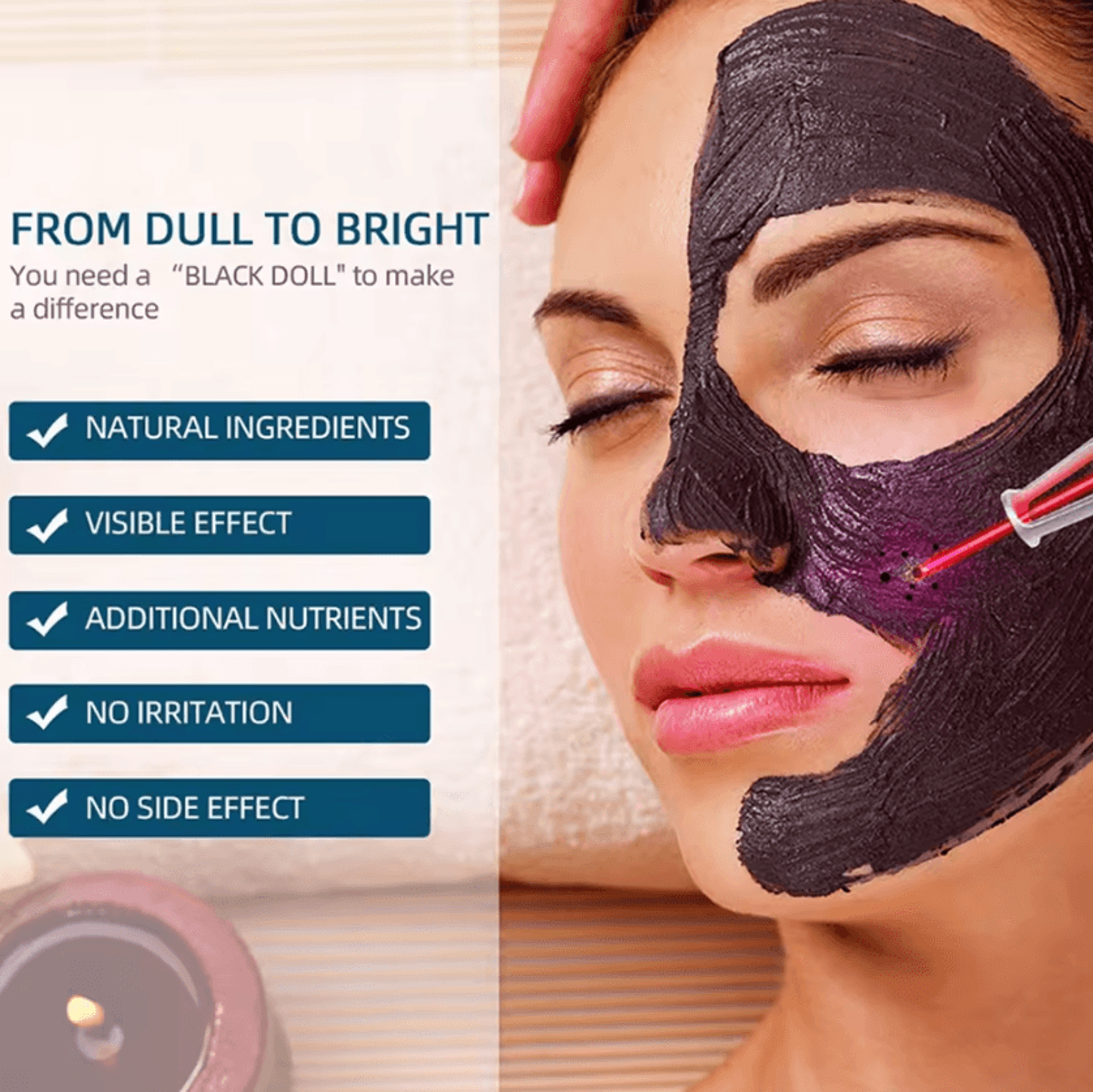Black Carbon Gel Mask For Laser Facial Treatments And Deep Cleansing 1