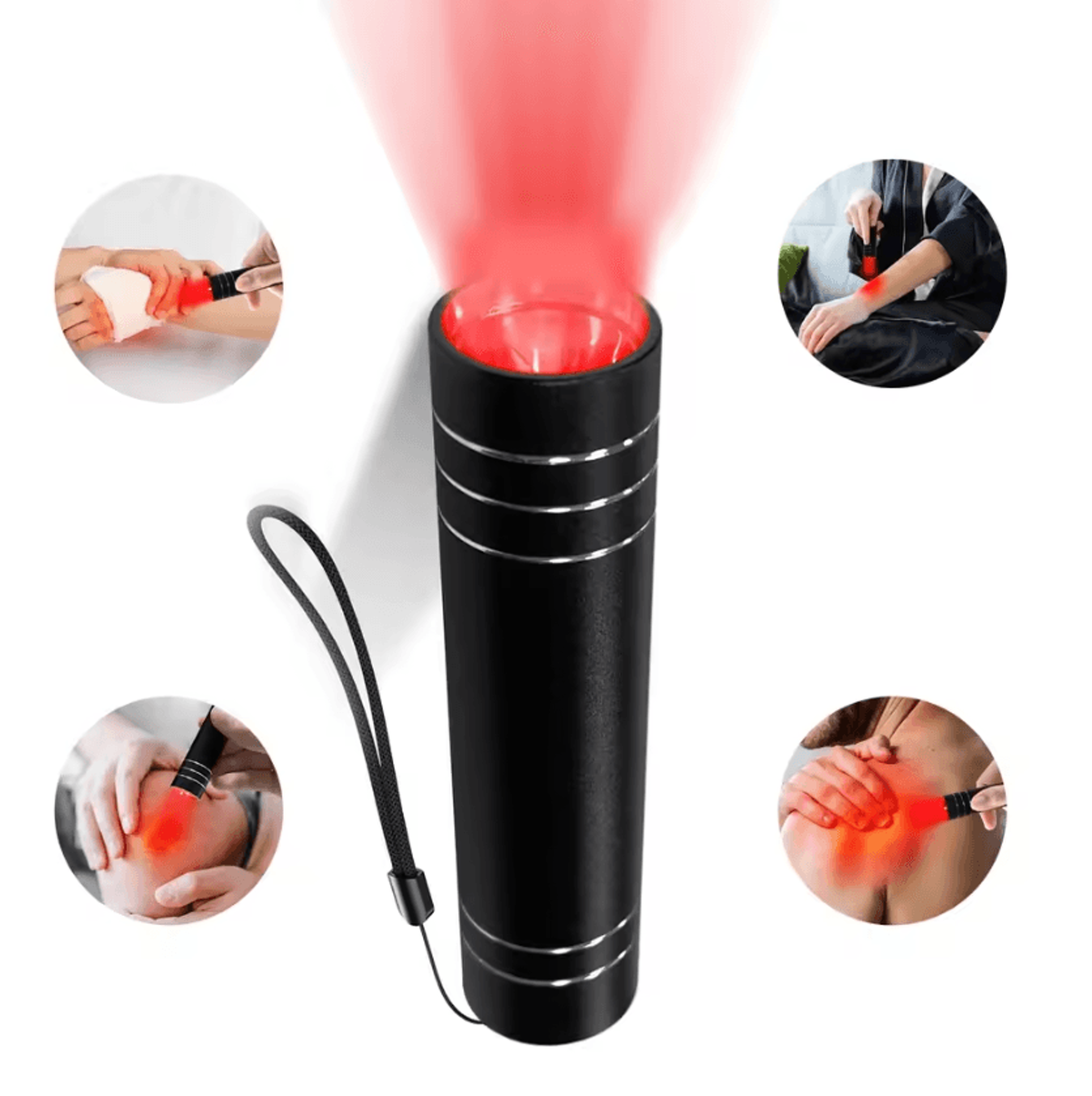 Portable Red Light Therapy Device With Blue LED Light For Targeted Skin And Muscle Care 0