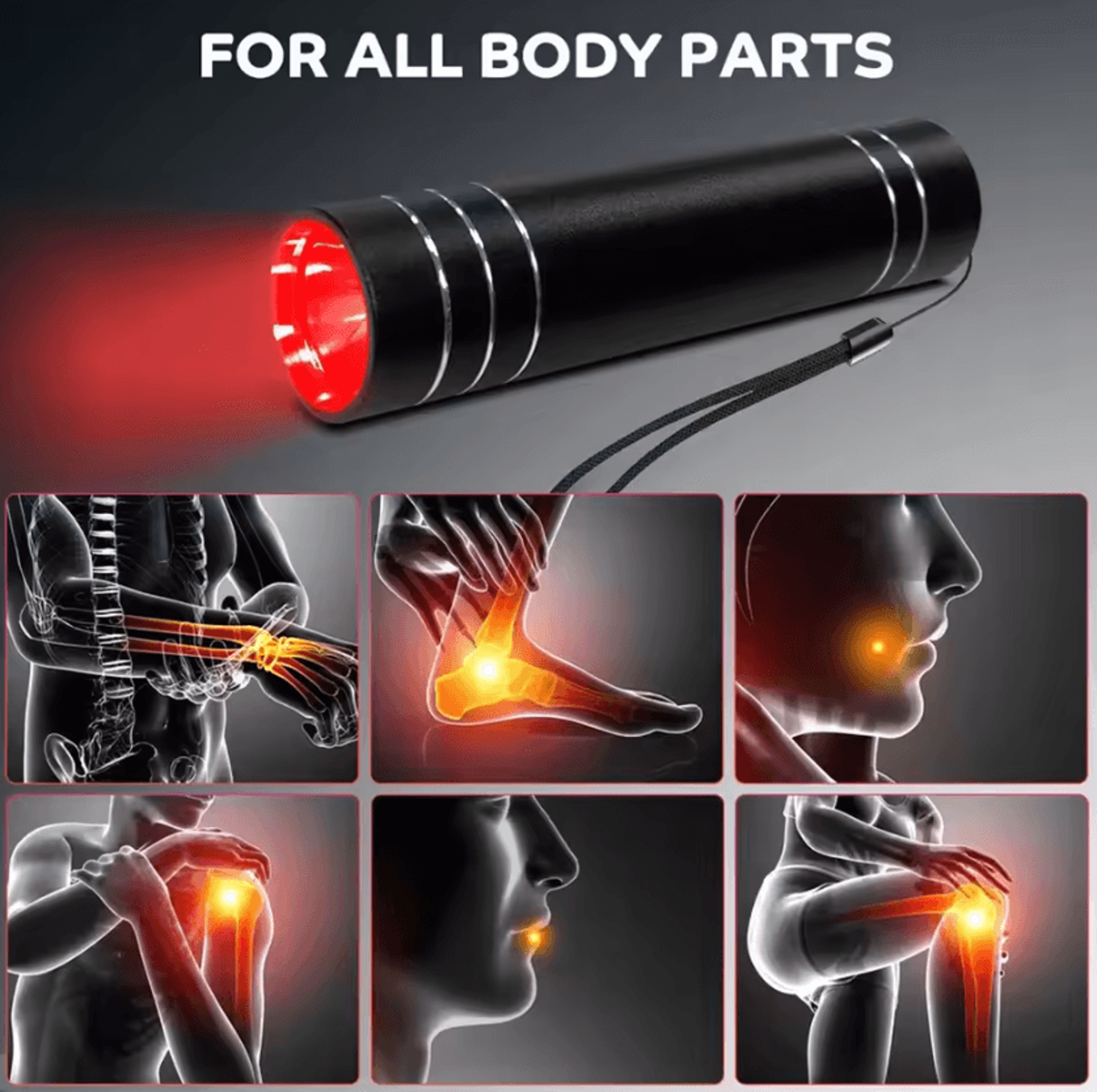 Portable Red Light Therapy Device With Blue LED Light For Targeted Skin And Muscle Care 2