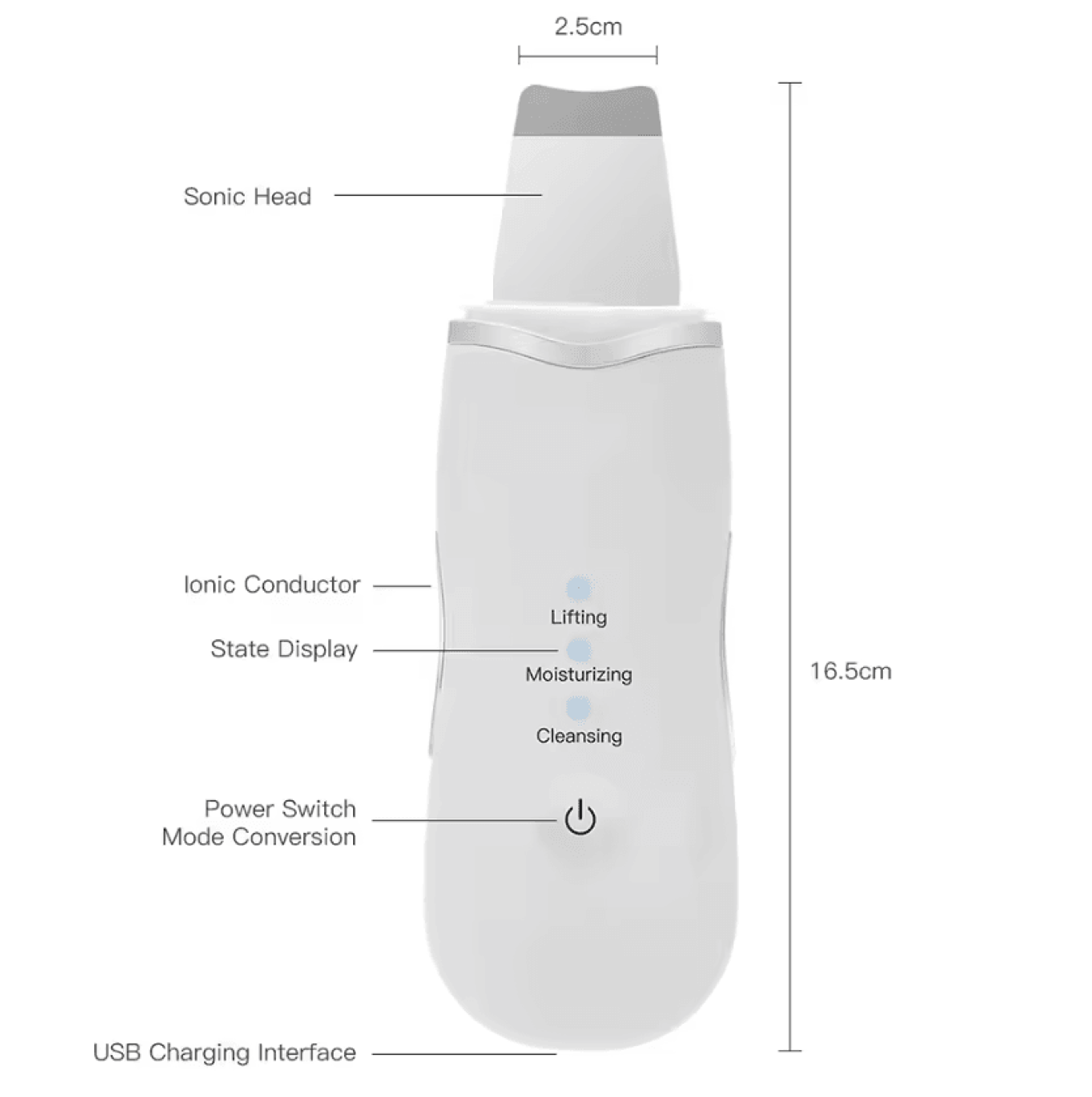Deep Vibration Skin Scrubber Facial Spatula Blackhead Remover And Deep Pore Cleaner 2