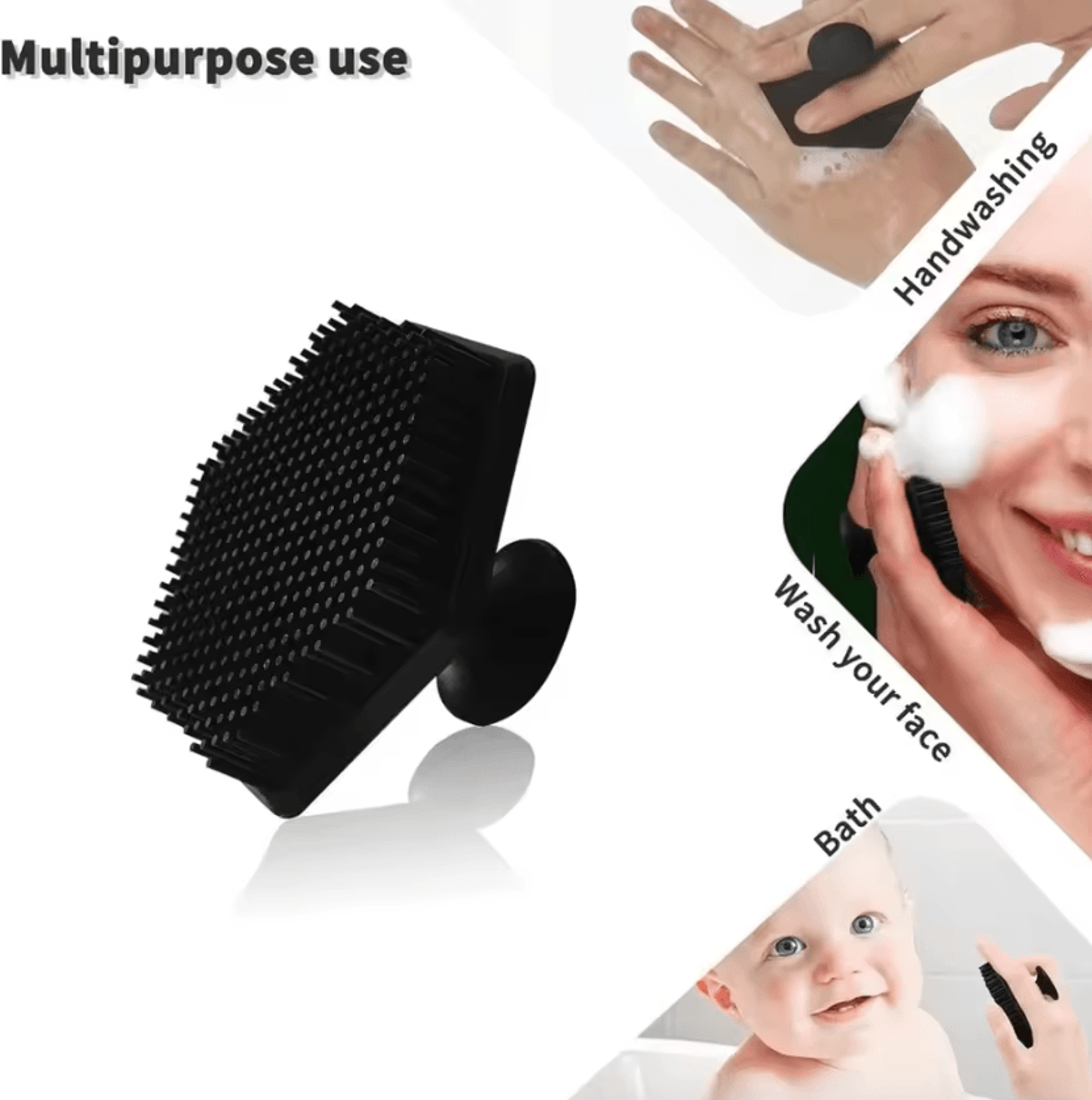 Mini Silicone Facial Cleansing Brush Deep Clean Face Scrubber And Massage Tool 0