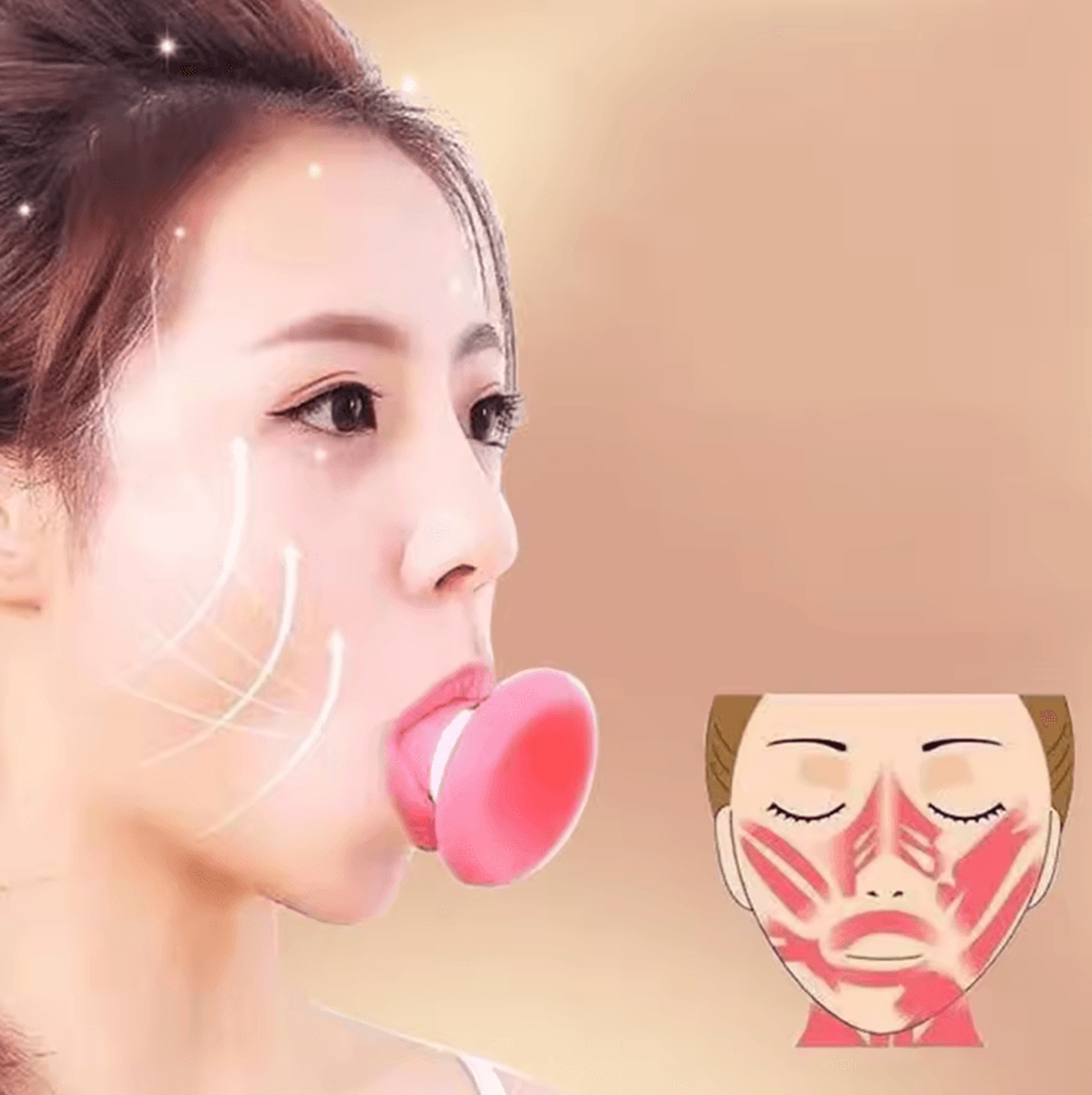 Silicone Facial Masseter Trainer Face Lifting And Jawline Exercise Tool 1
