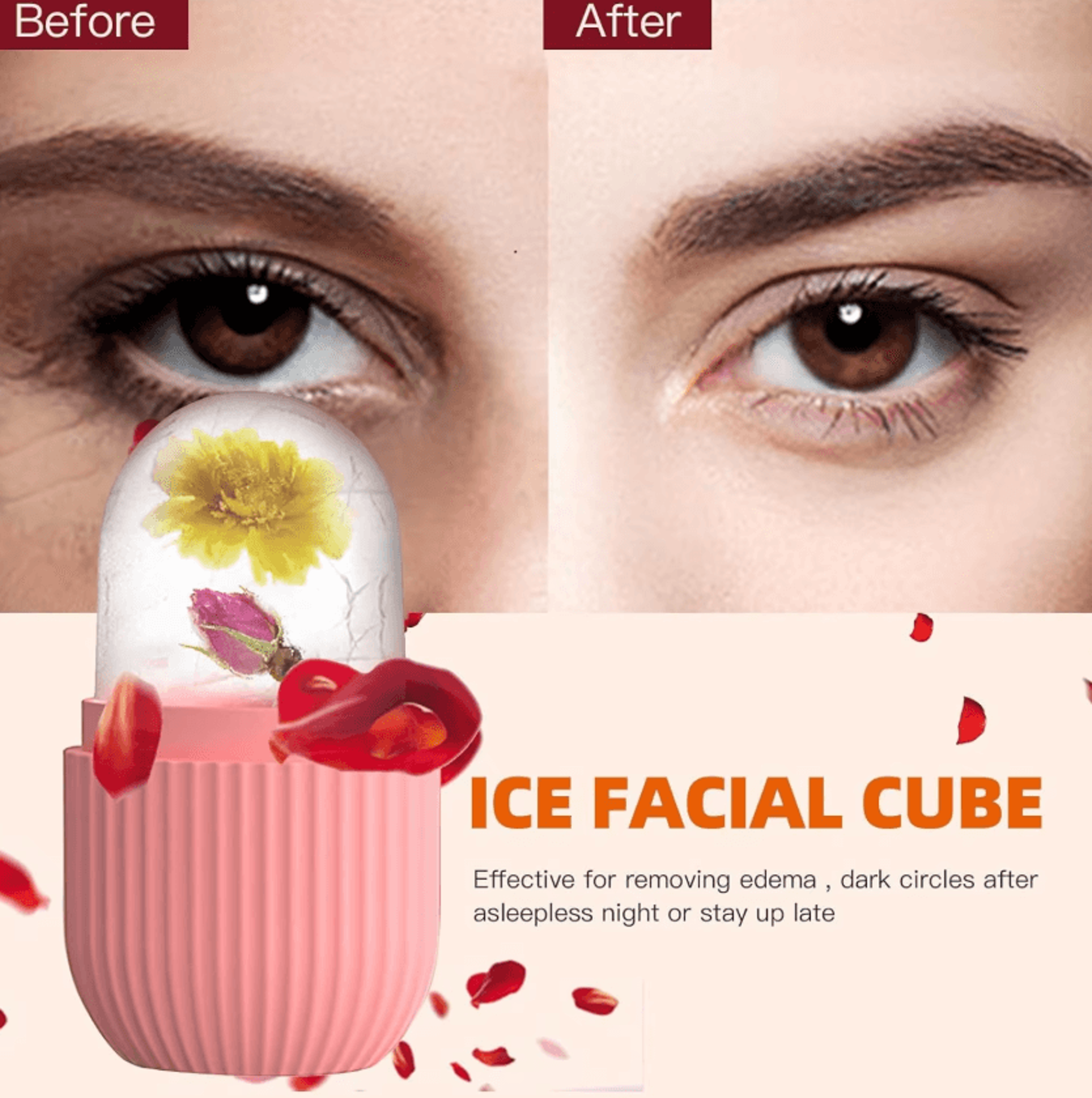 Silicone Ice Face Roller Beauty Ice Mold For Facial Massage And Skin Cooling 1