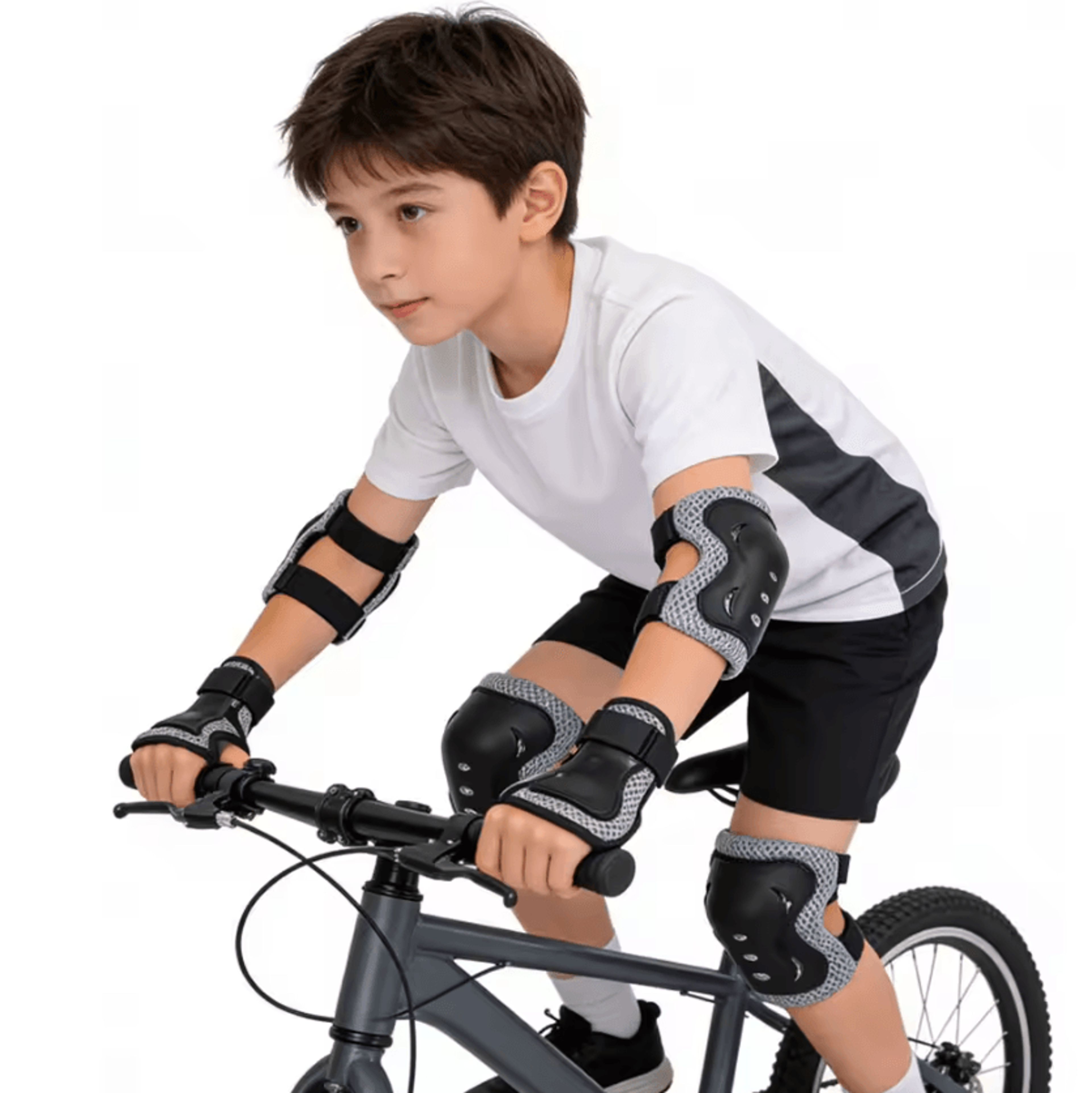 Adjustable Kids Protective Gear Set 6in1 With Knee Pads Elbow Pads And Wrist Guards 3