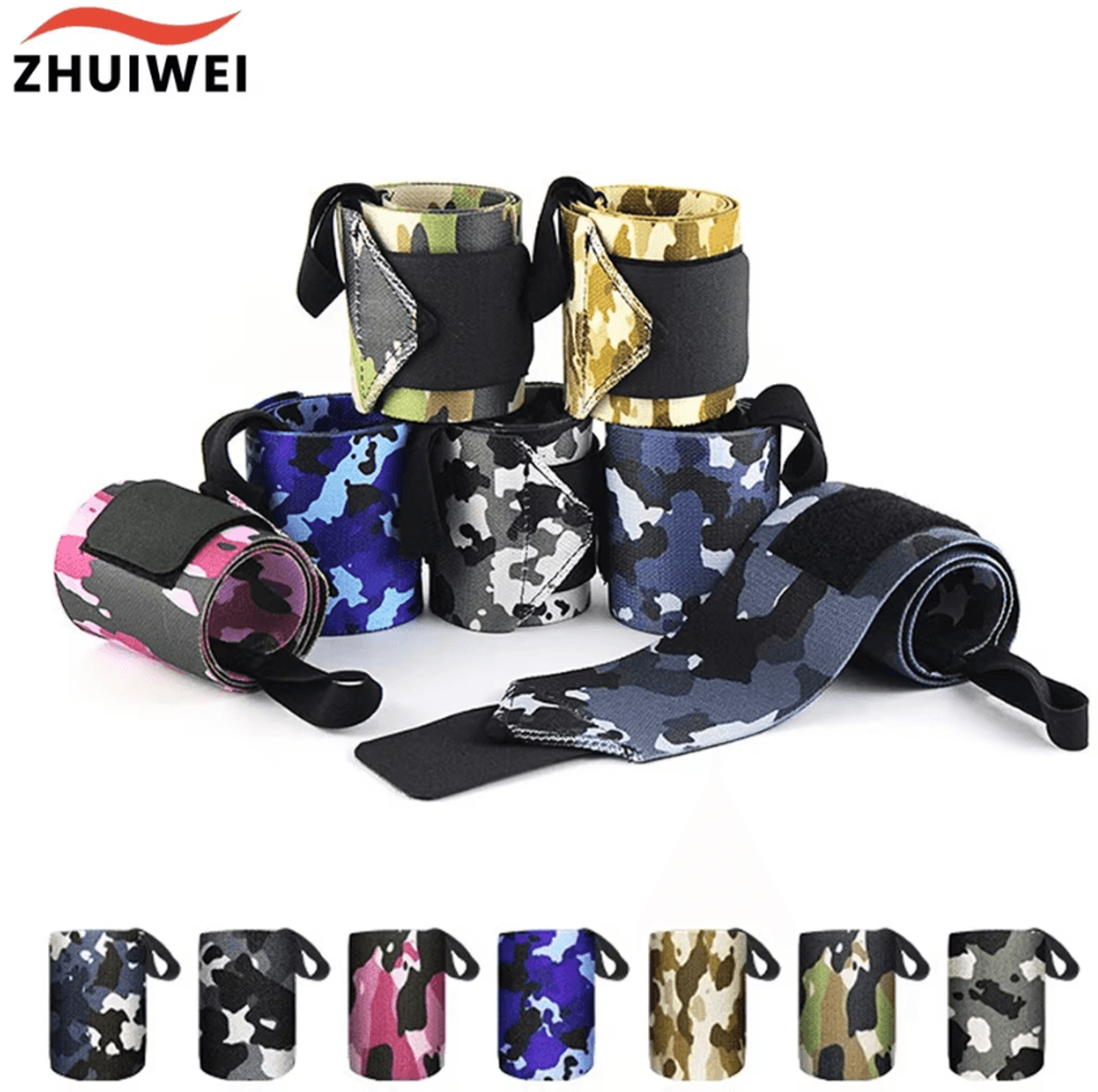 Adjustable Wrist Wraps For Weightlifting Elastic Gym Wrist Support Strap 0
