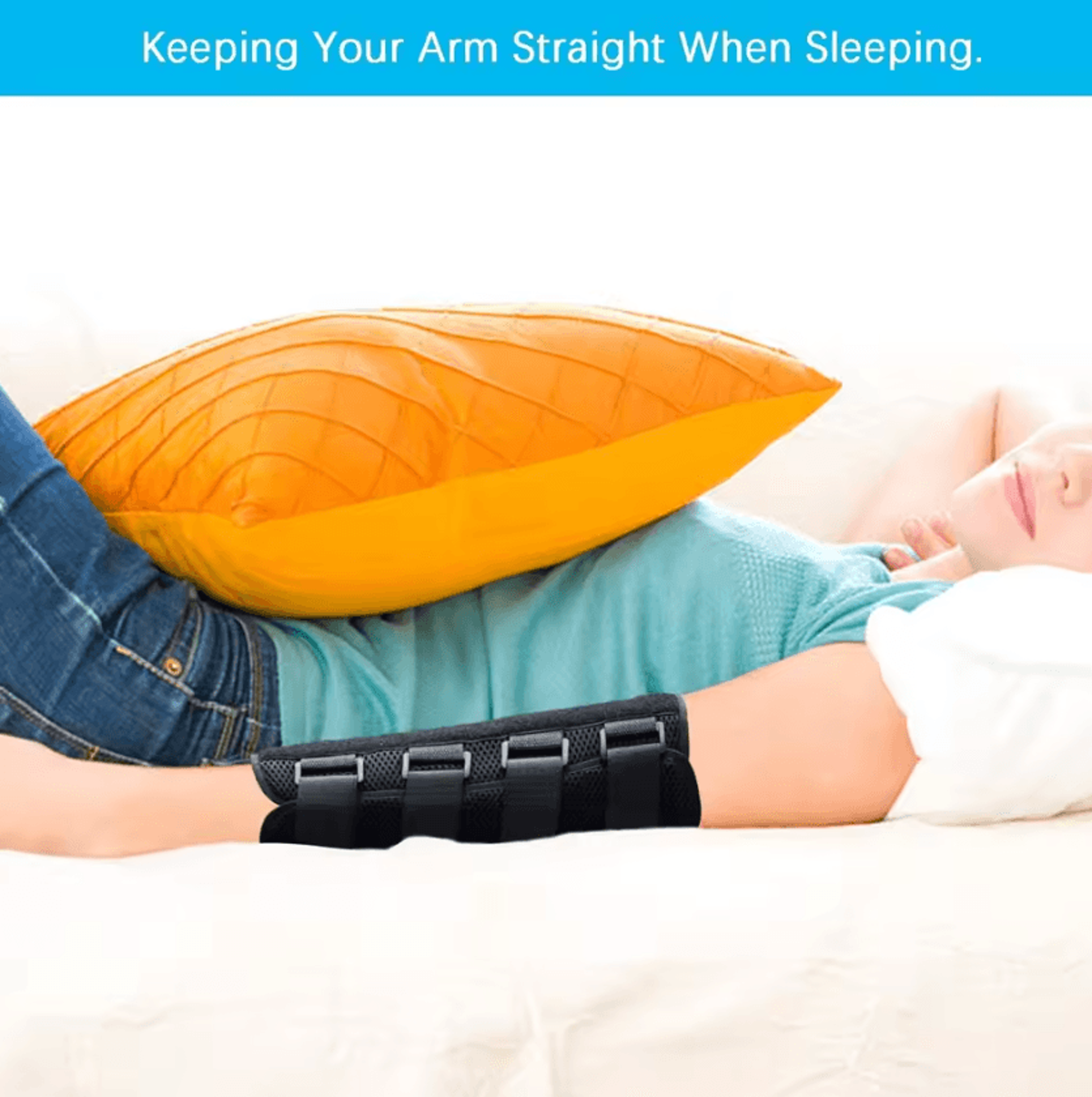 Adjustable Elbow Brace For Cubital Tunnel Syndrome Night Splint With Ulnar Nerve Support 4