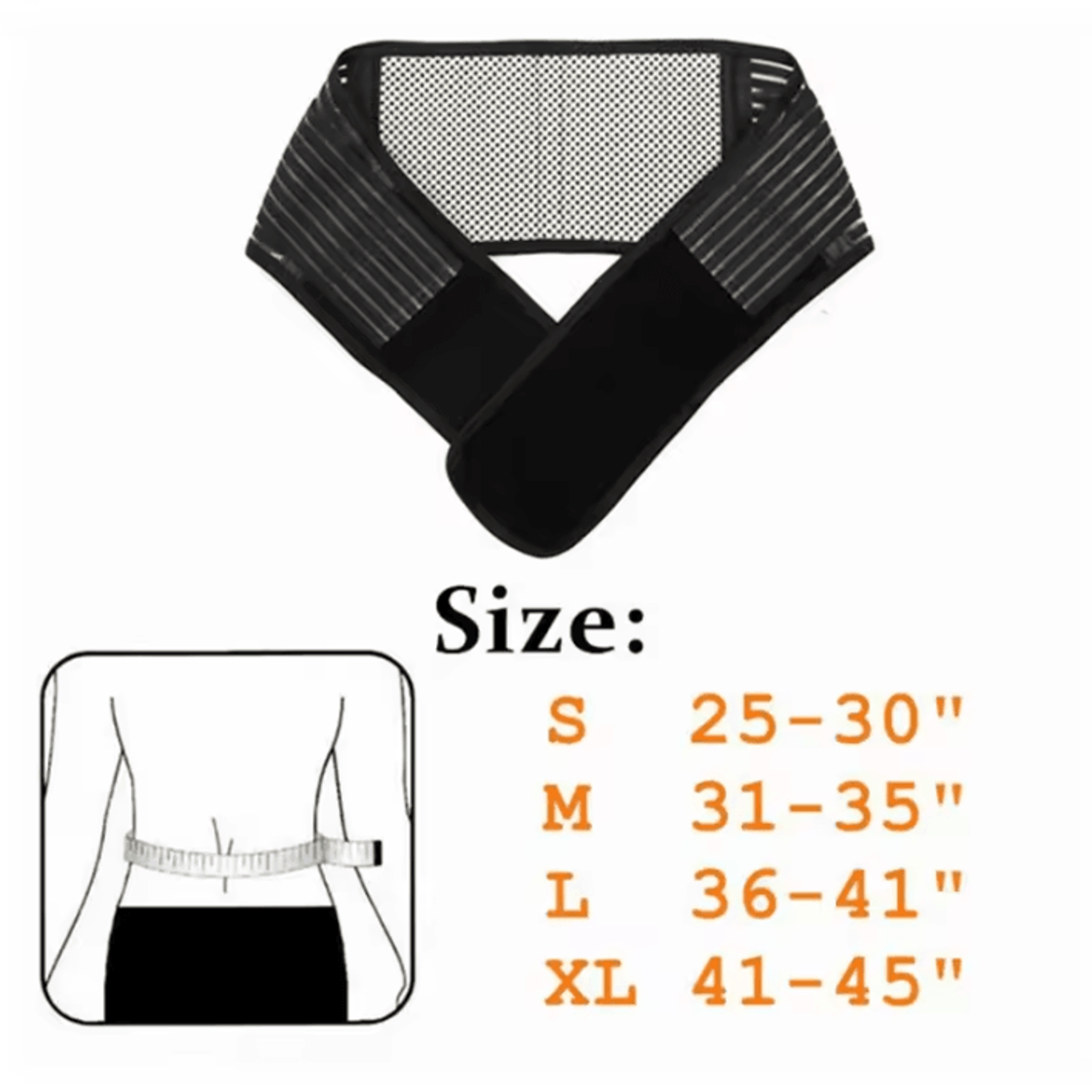 SelfHeating Lumbar Back Support Belt Adjustable Waist Brace For Everyday Support 1