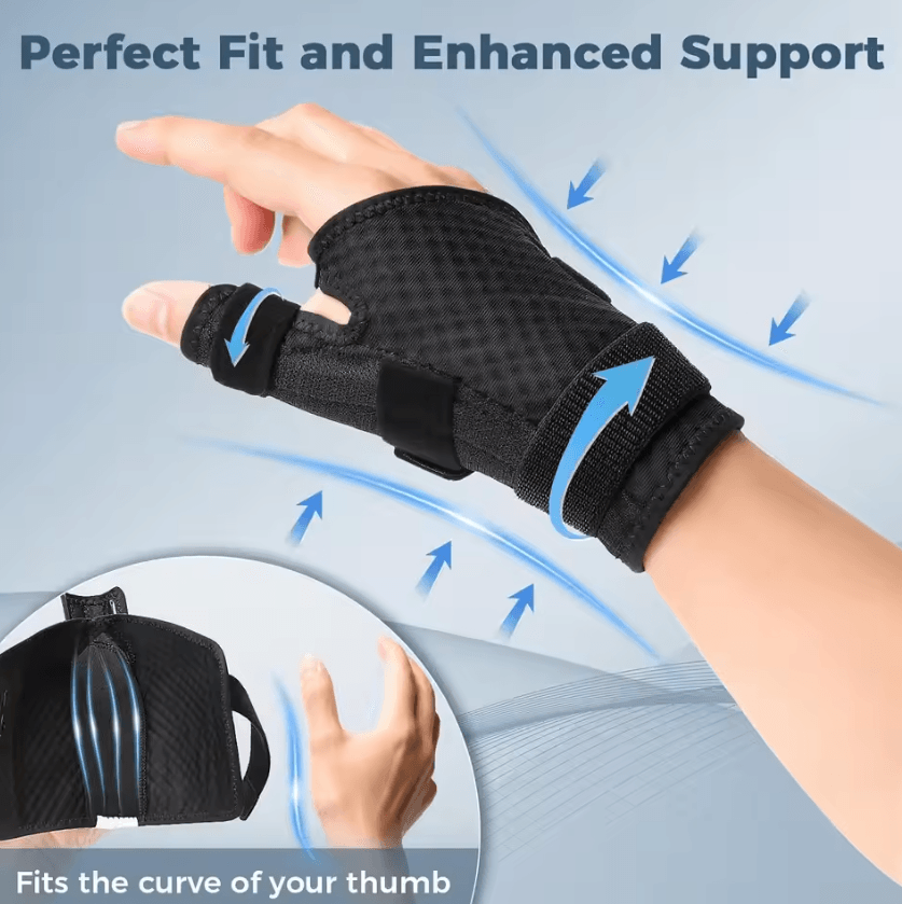 Adjustable Thumb Spica Brace With Wrist Support For Trigger Thumb And Everyday Stability 2