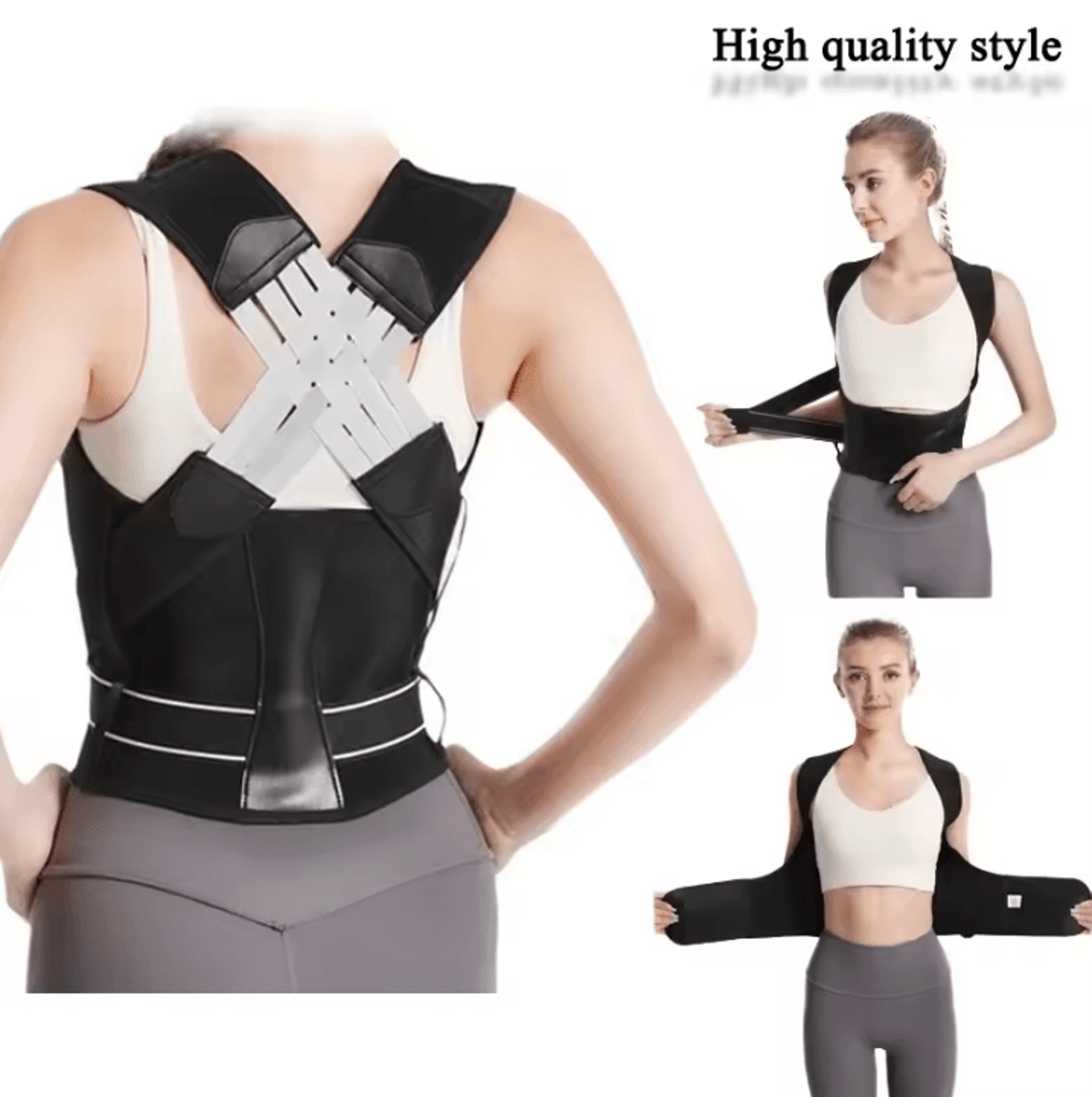 Breathable Back Posture Corrector Adjustable Shoulder And Back Support Brace For Women 0