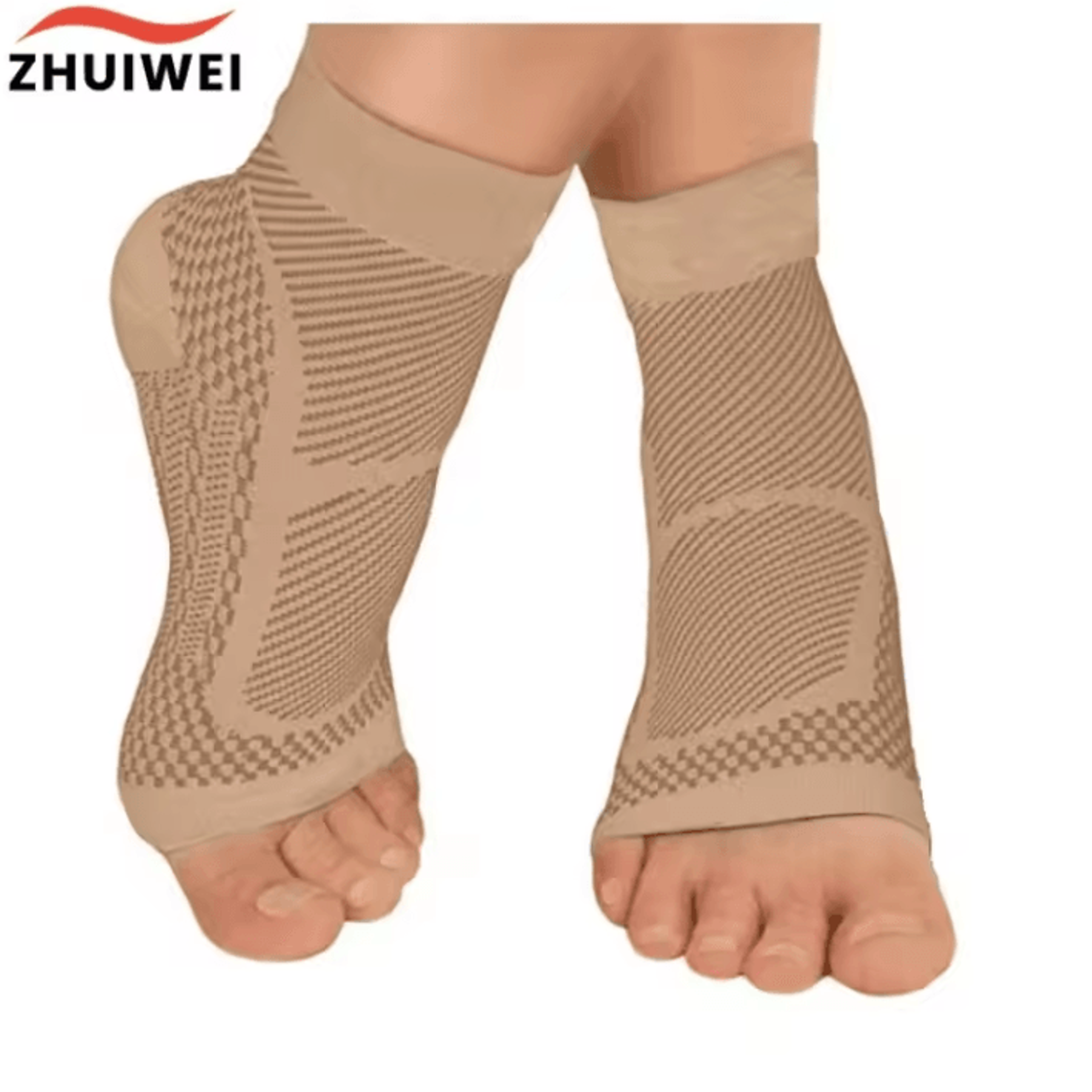 1 Pair Ankle Brace Compression Sleeves With Arch Support For Sports And Everyday Comfort 0
