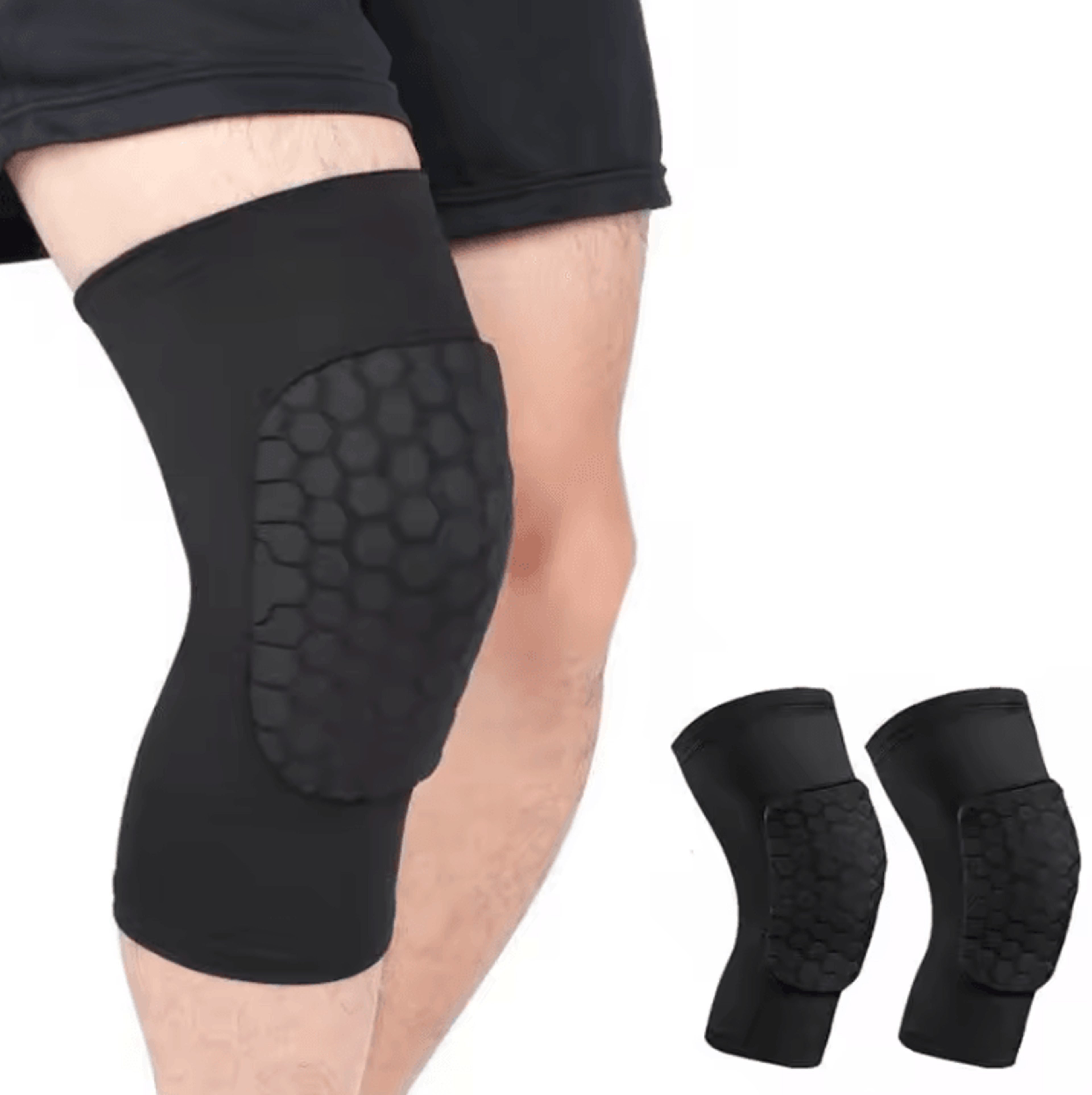 Honeycomb Knee Compression Pad Sports Knee Sleeve For Basketball Volleyball And Running 0