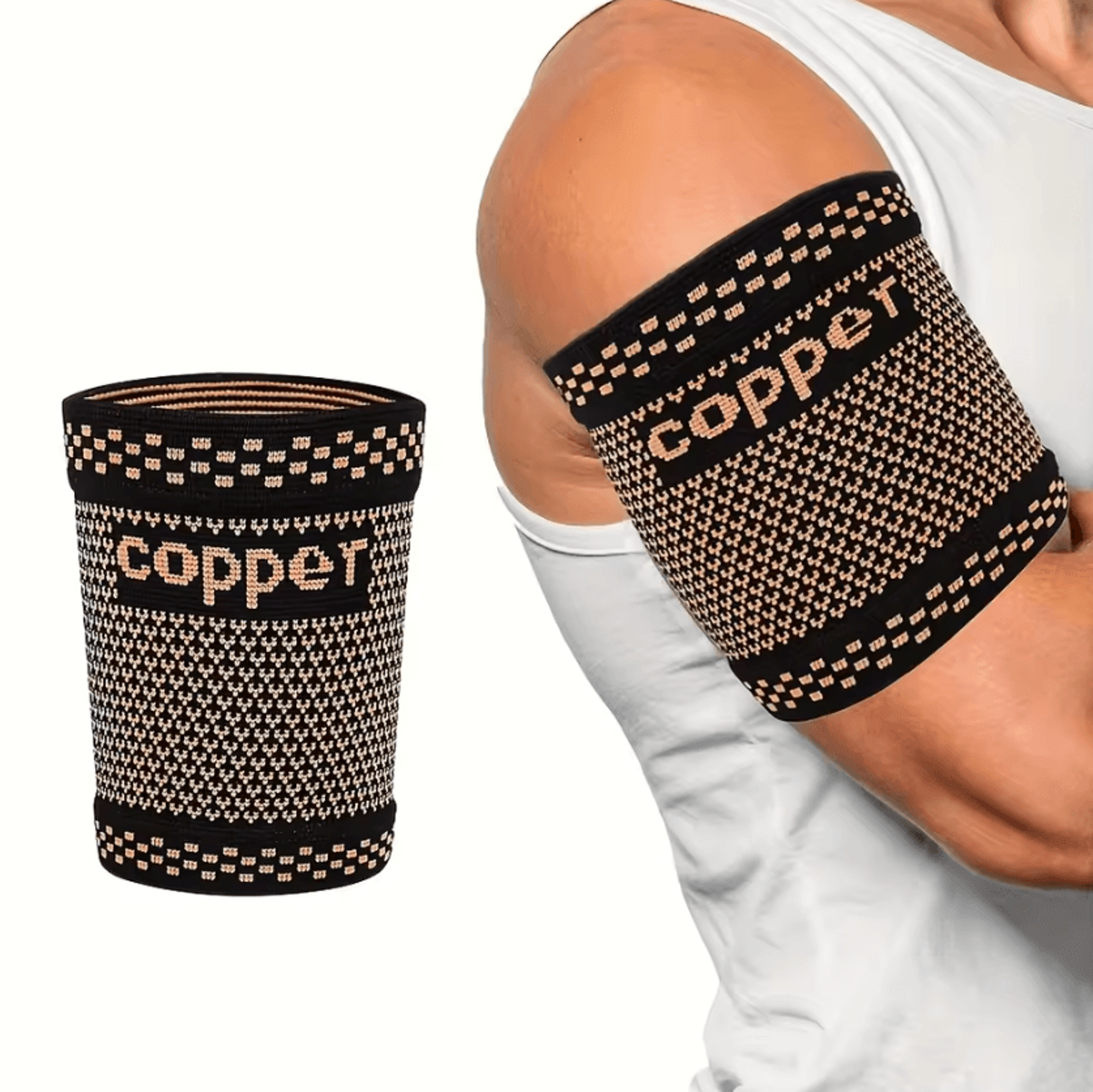 Copper Bicep Compression Sleeve Arm Support For Men And Women 5