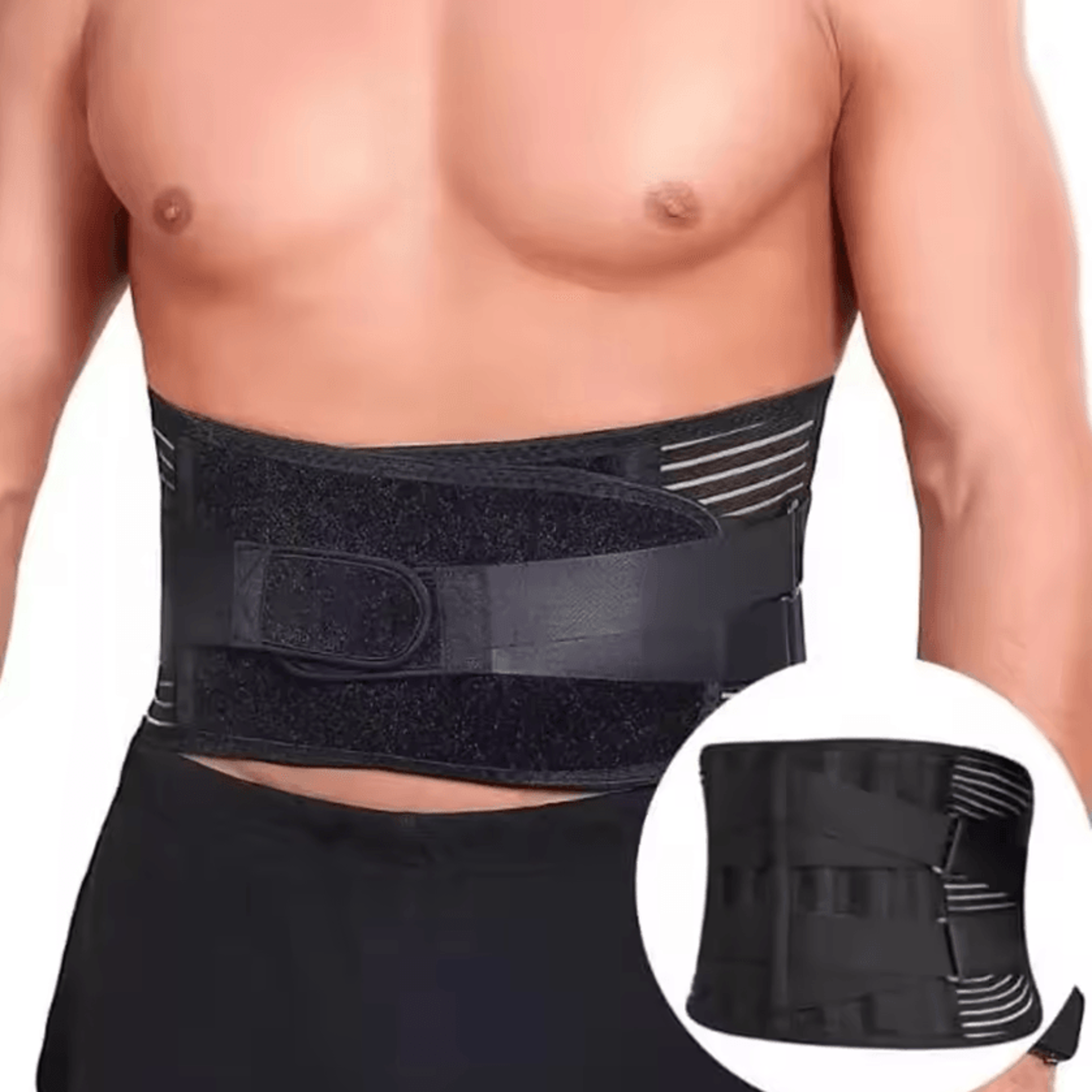 Adjustable Lower Back Support Belt Lumbar Back Brace For Men And Women 4