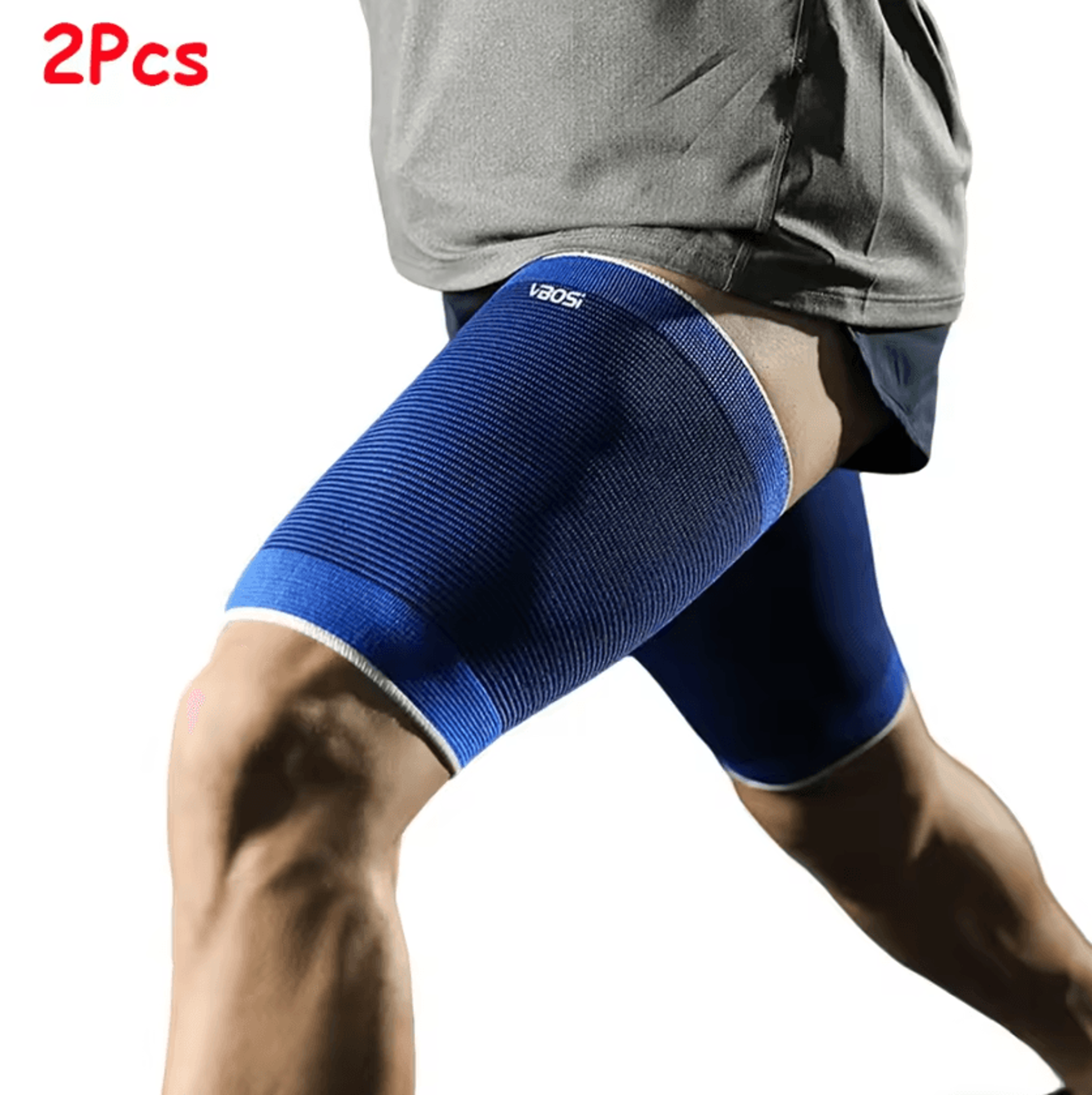 2 Pack Thigh Compression Sleeves For Men And Women Running Sports And Muscle Support 3