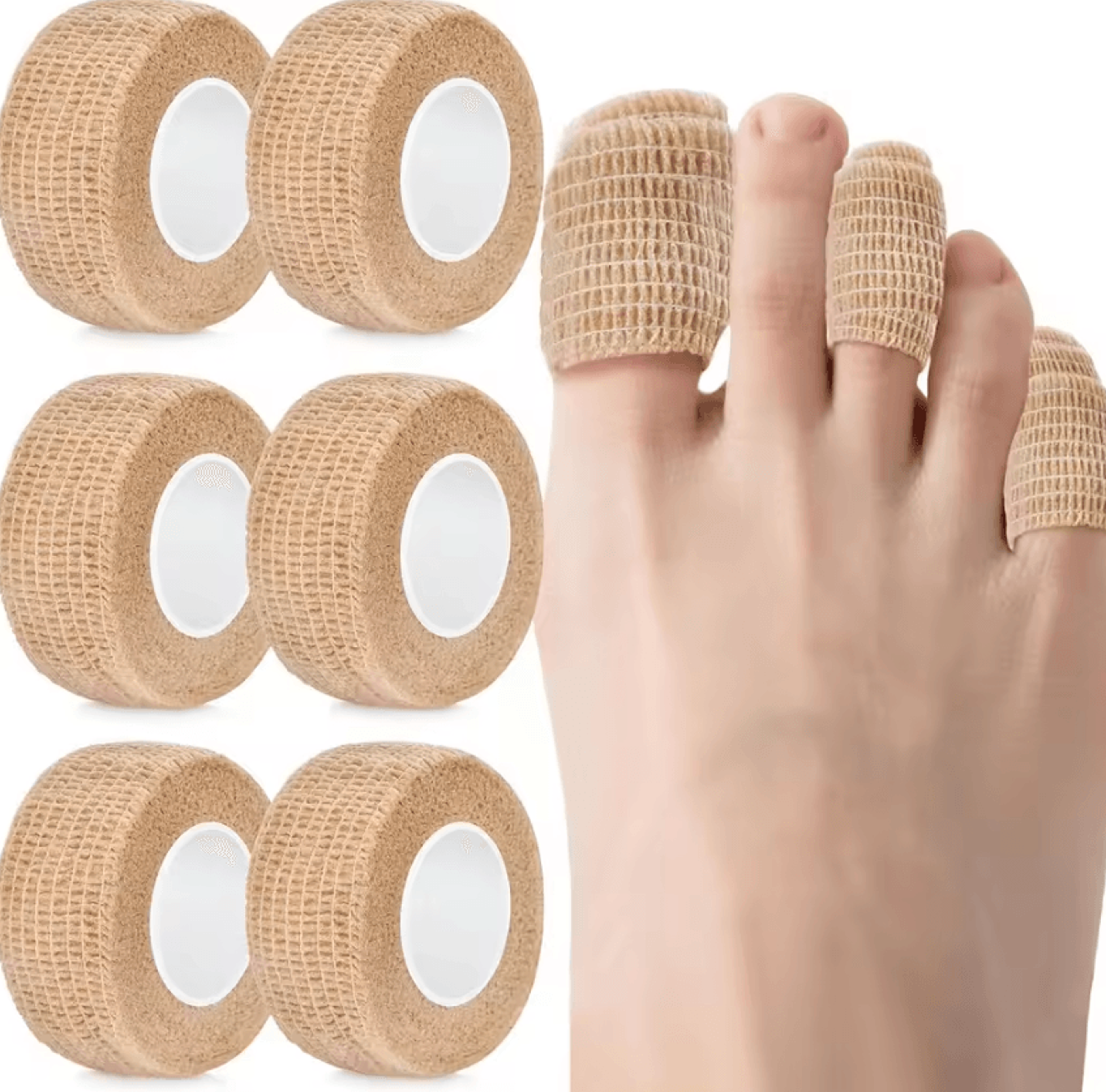 Adjustable Big Toe Bandage Wrap Self Adhesive Toe Tape For Pain Relief Blister Protection And Finge 4