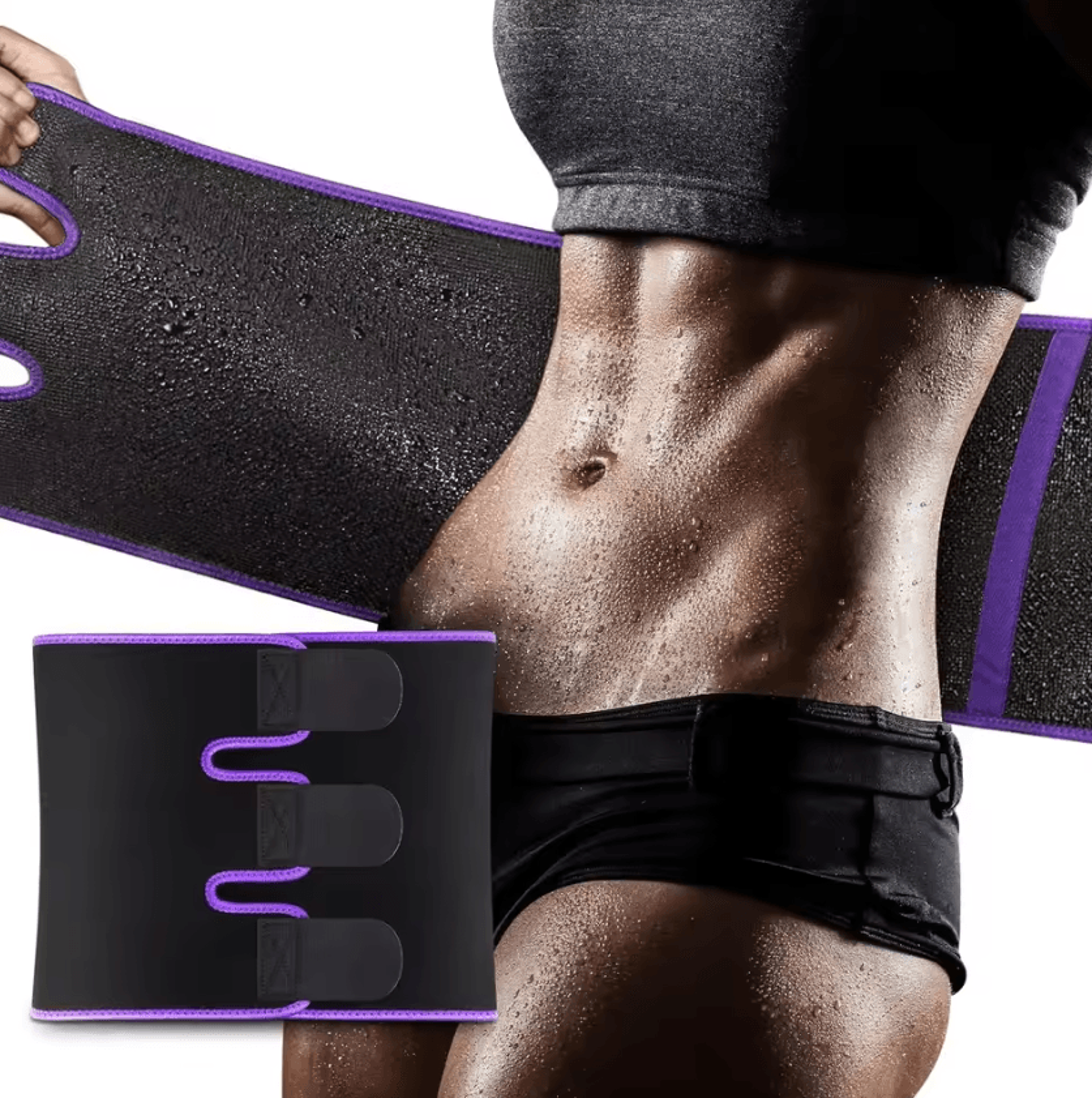 Waist Trimmer Belt For Women  Men  Adjustable Sweat Waist Trainer For Workout Core Support  Tummy C 5