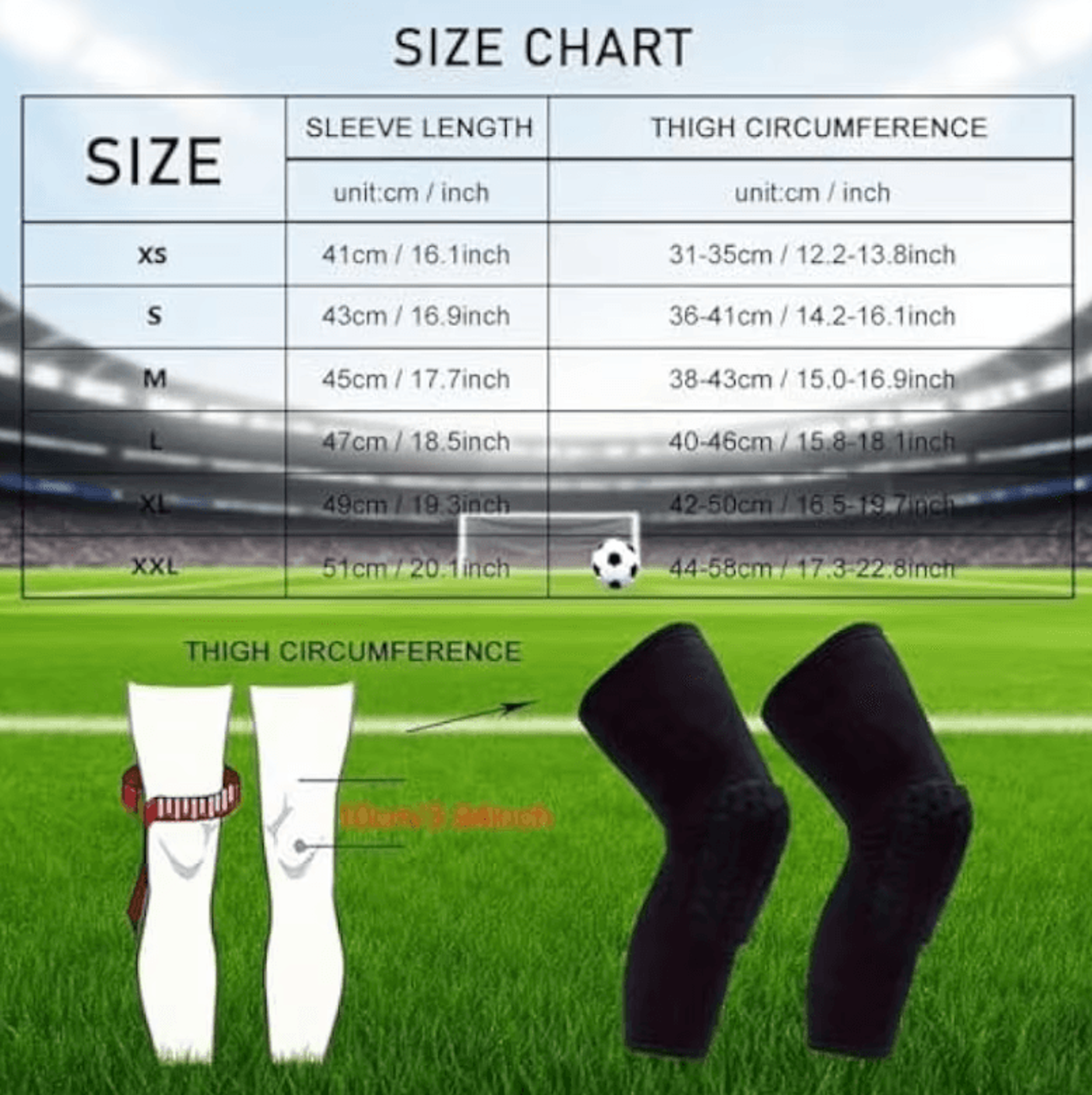 Basketball Knee Compression Sleeve With EVA Honeycomb Padding  Protective Knee Pad Sleeve For Men   1