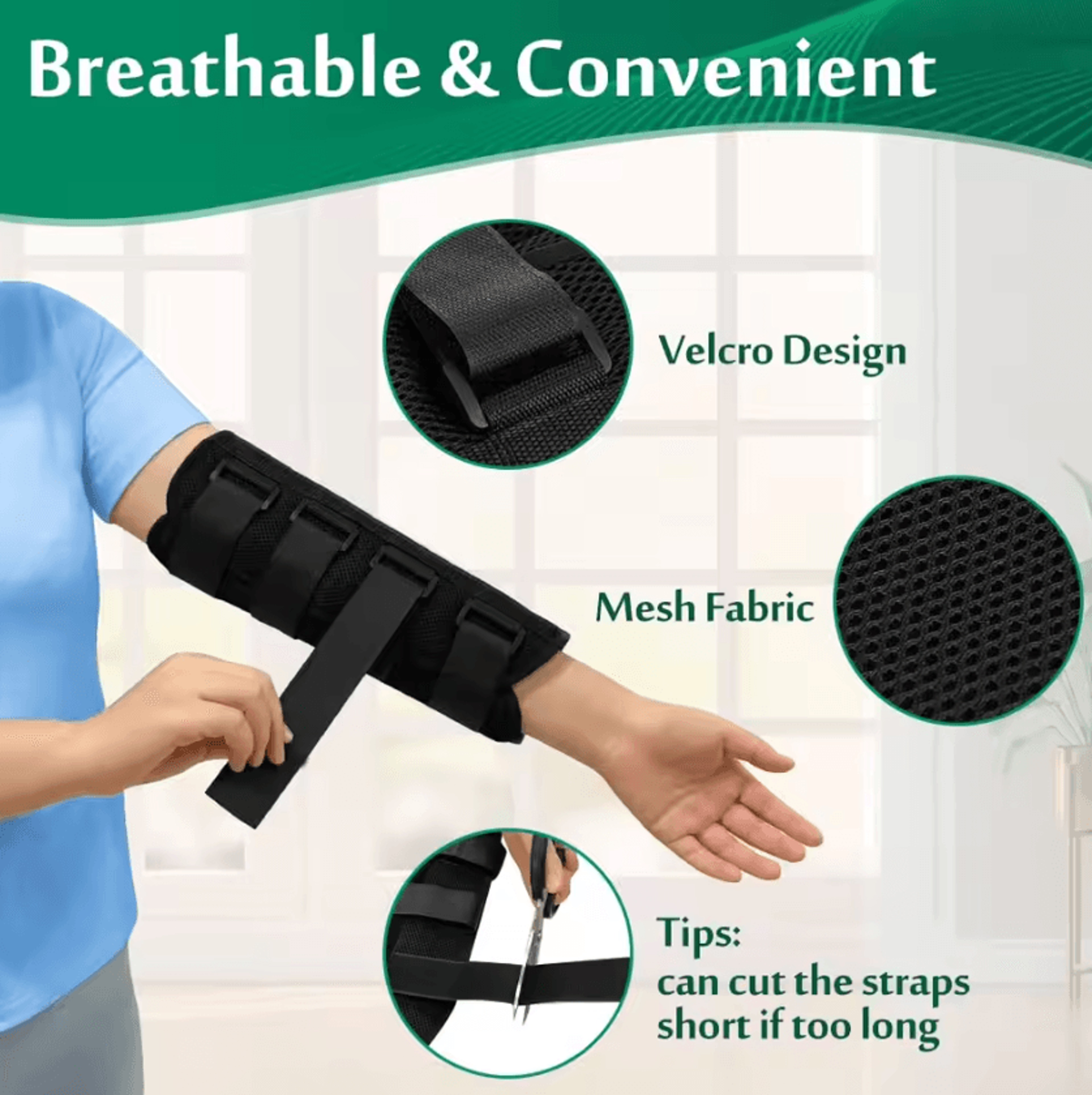 Adjustable Elbow Splint Brace  Cubital Tunnel Elbow Brace For Night Support And Arm Stabilization 1