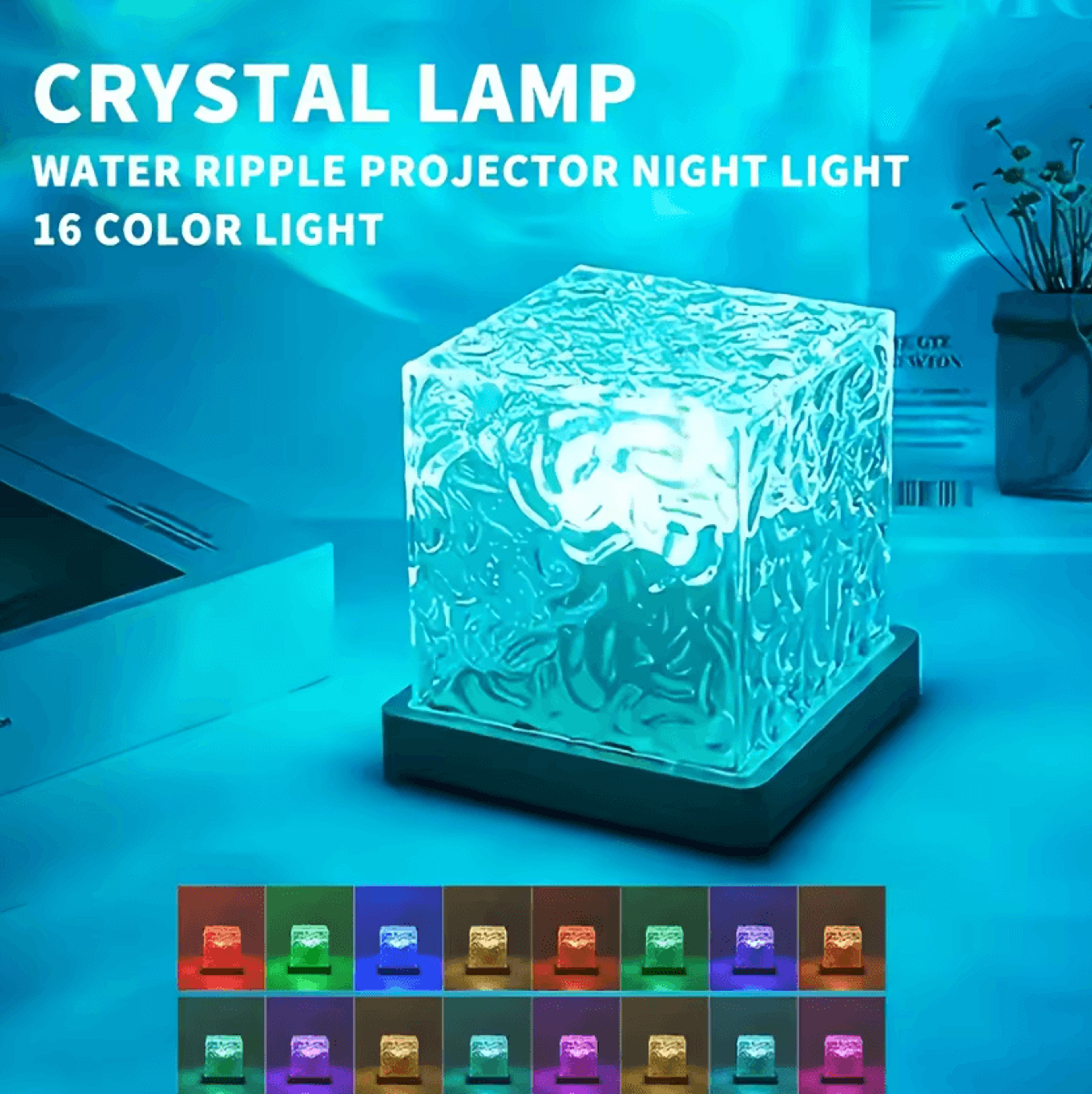 Ocean Wave Aurora Projector Light With 16 Colors And Remote Control 1
