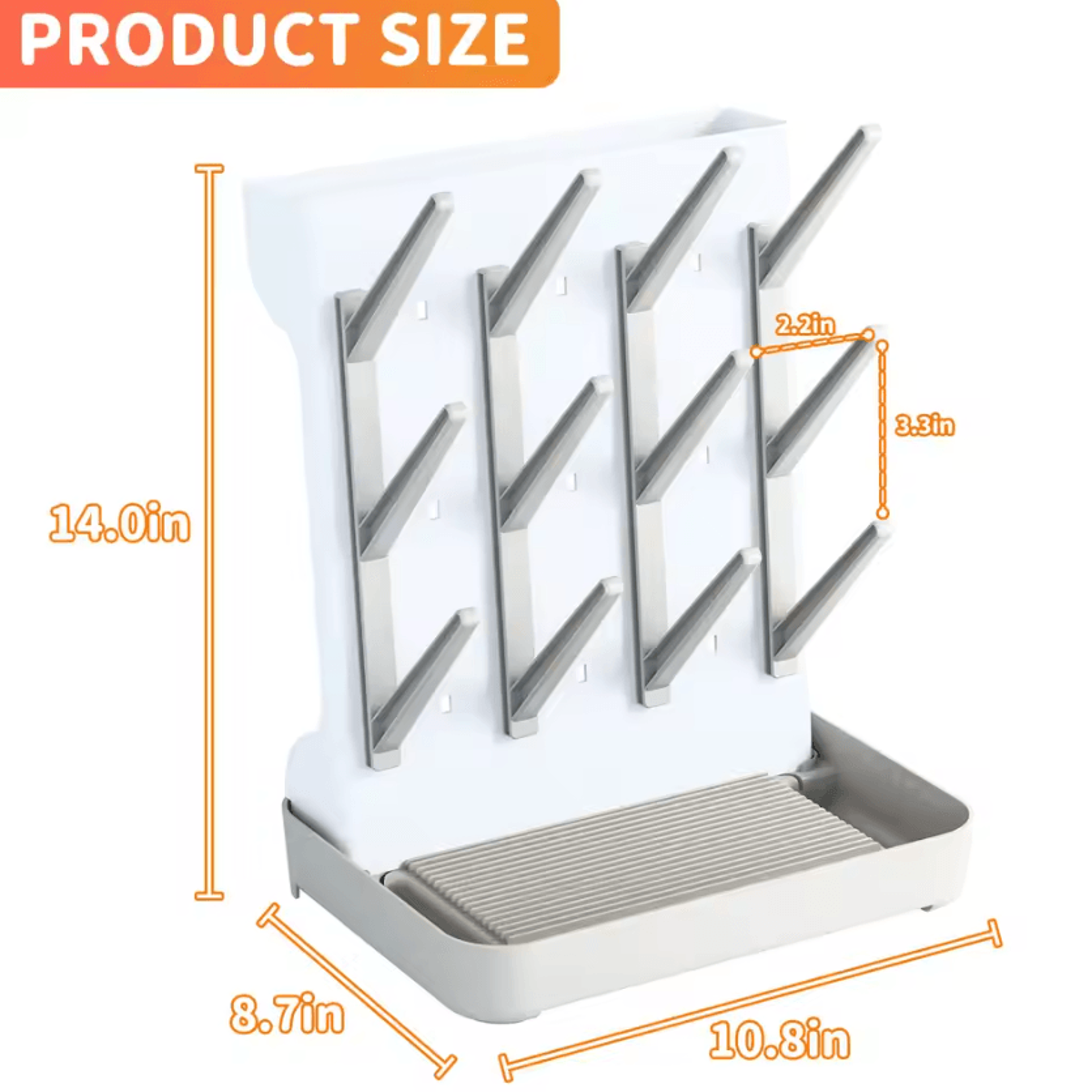 Baby Bottle Drying Rack Vertical Space Saving Bottle Organizer 4
