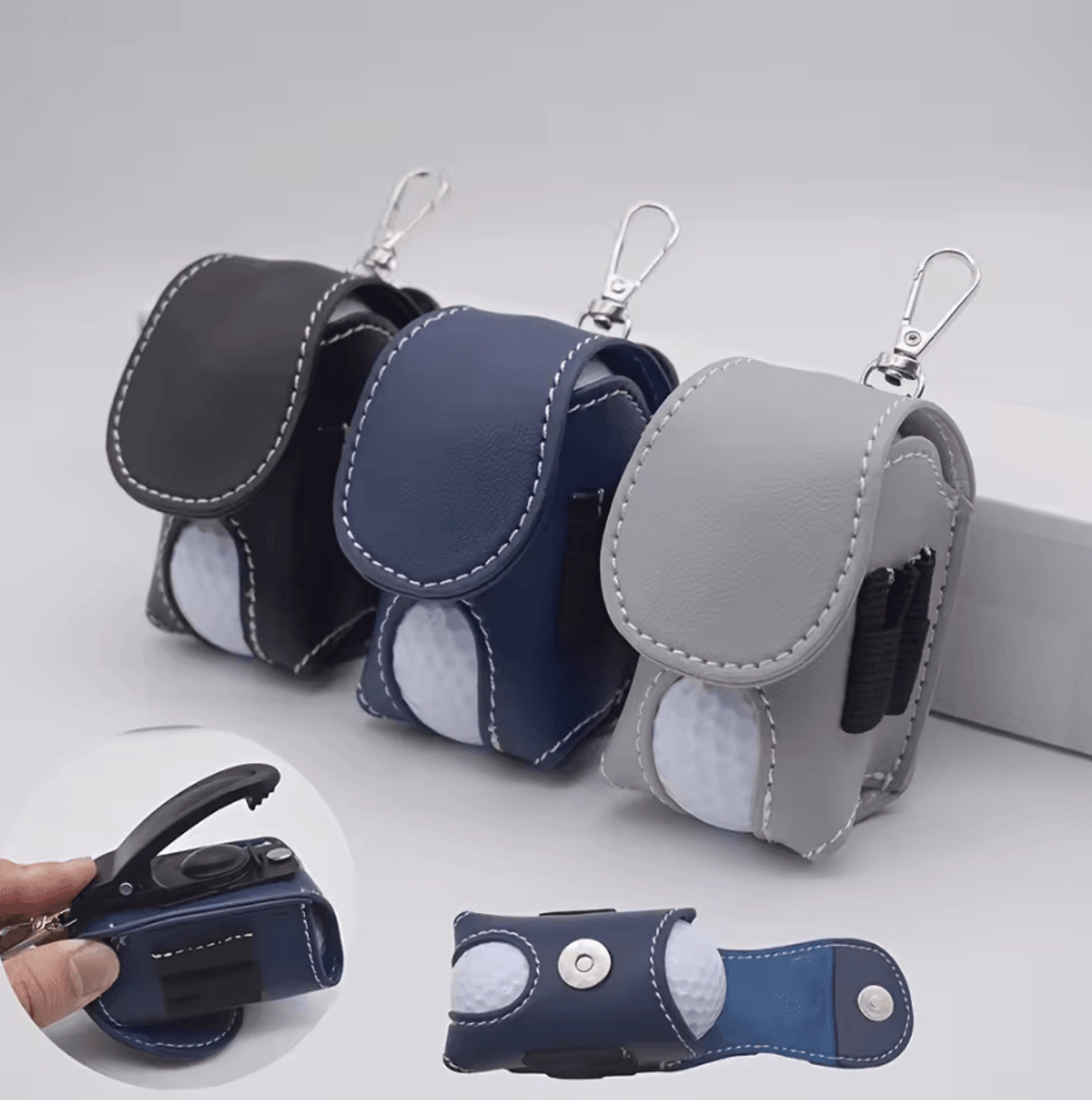 Portable Mini Golf Bag Storage Pouch With Hook 0