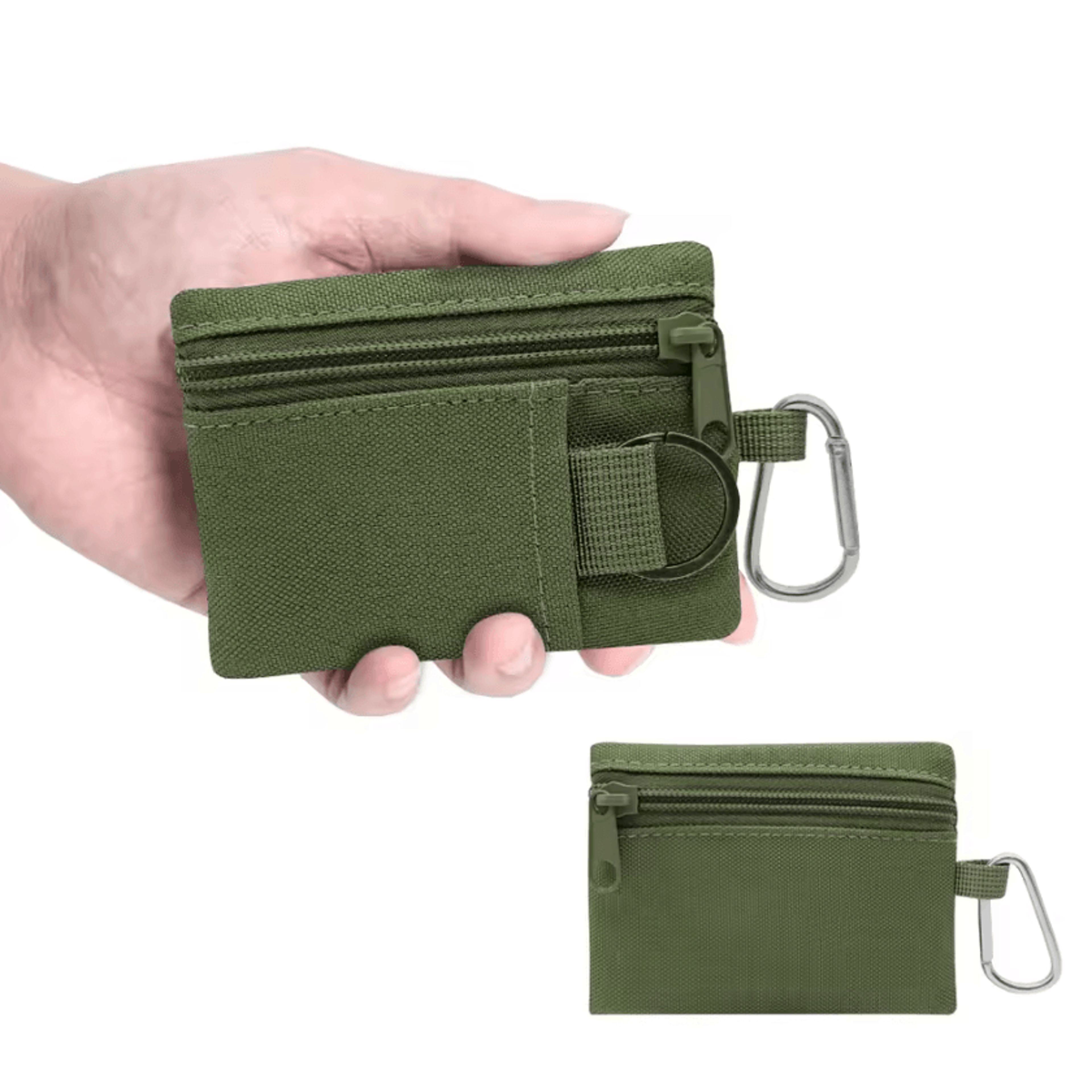 Mini Tactical Wallet EDC MOLLE Pouch With Zipper For Cards Keys And Everyday Essentials 3