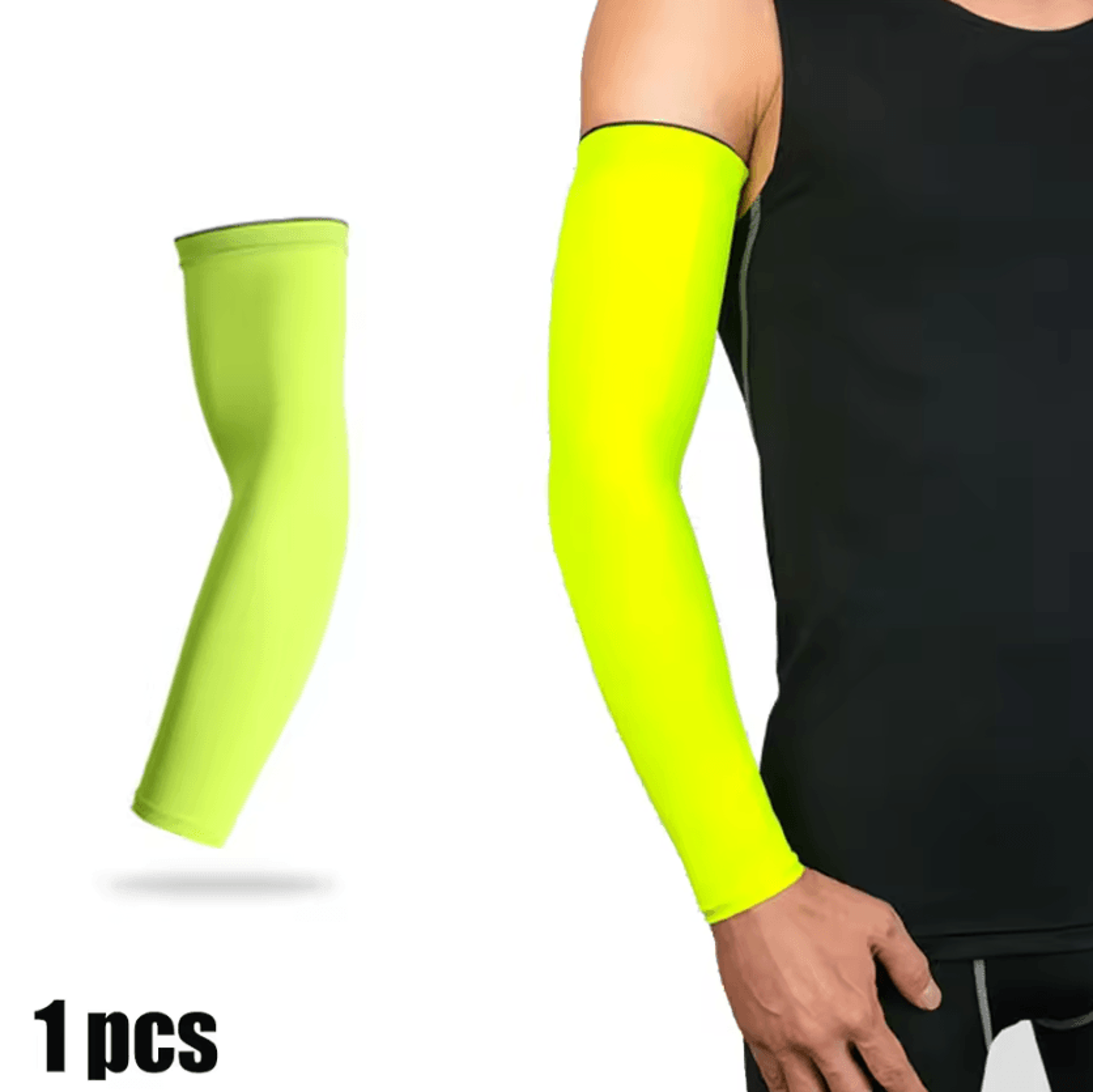 Cooling Compression Arm Sleeve With UV Sun Protection For Basketball Running And Cycling 5