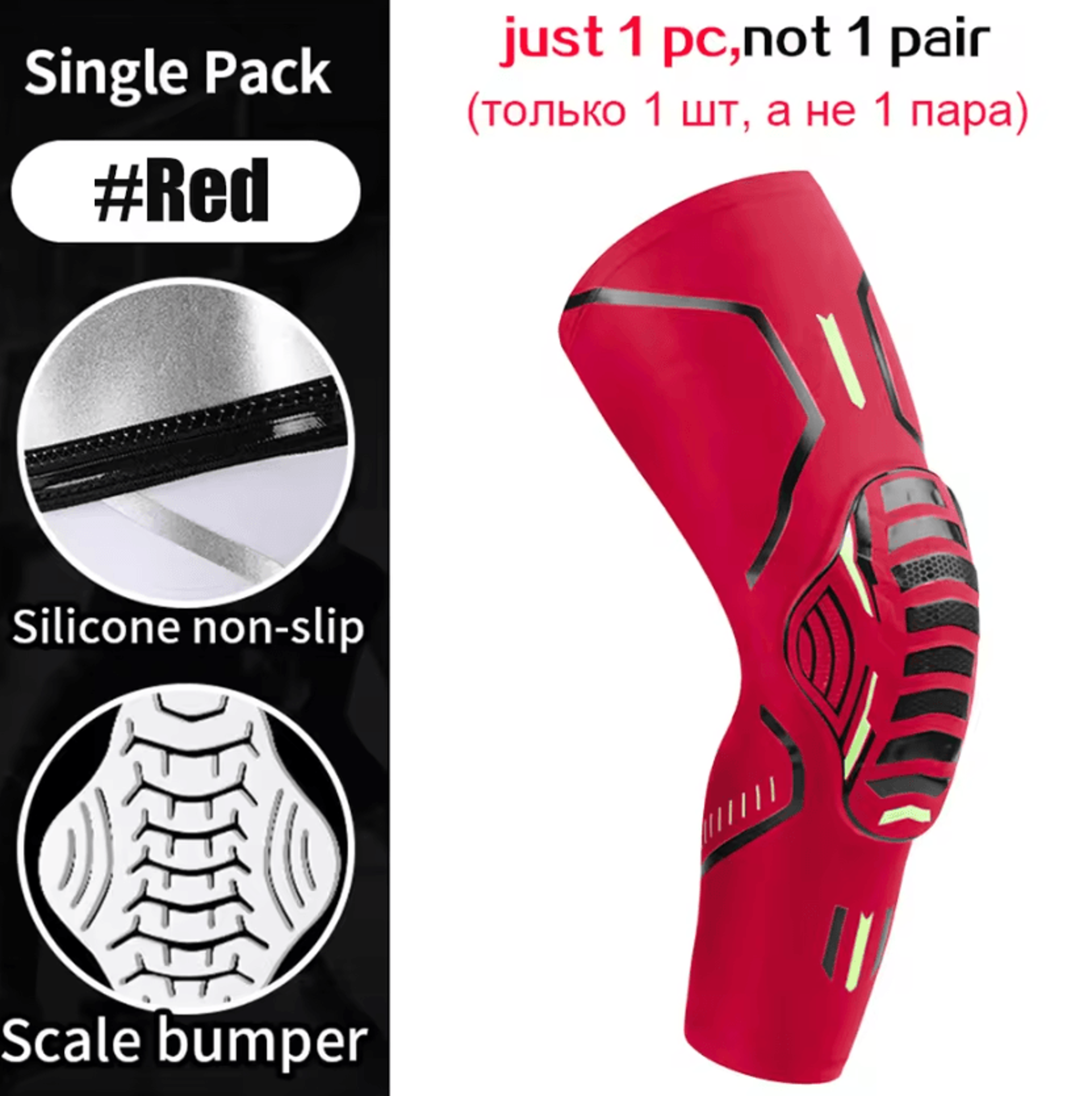 Compression Knee Sleeve With Shock Absorbing Support For Running Sports And Joint Stability 10