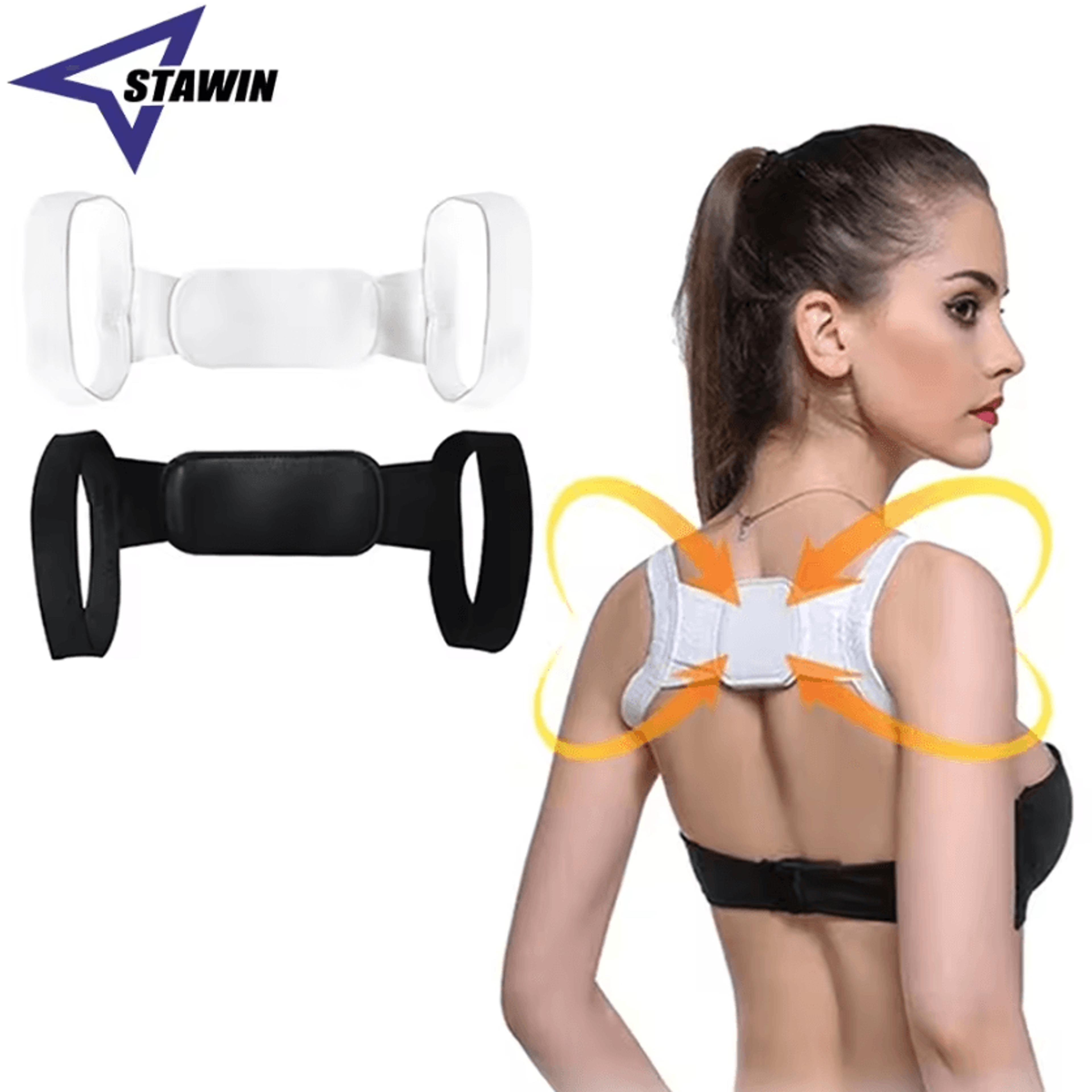 Adjustable Back And Shoulder Posture Corrector Brace For Adults And Kids 0