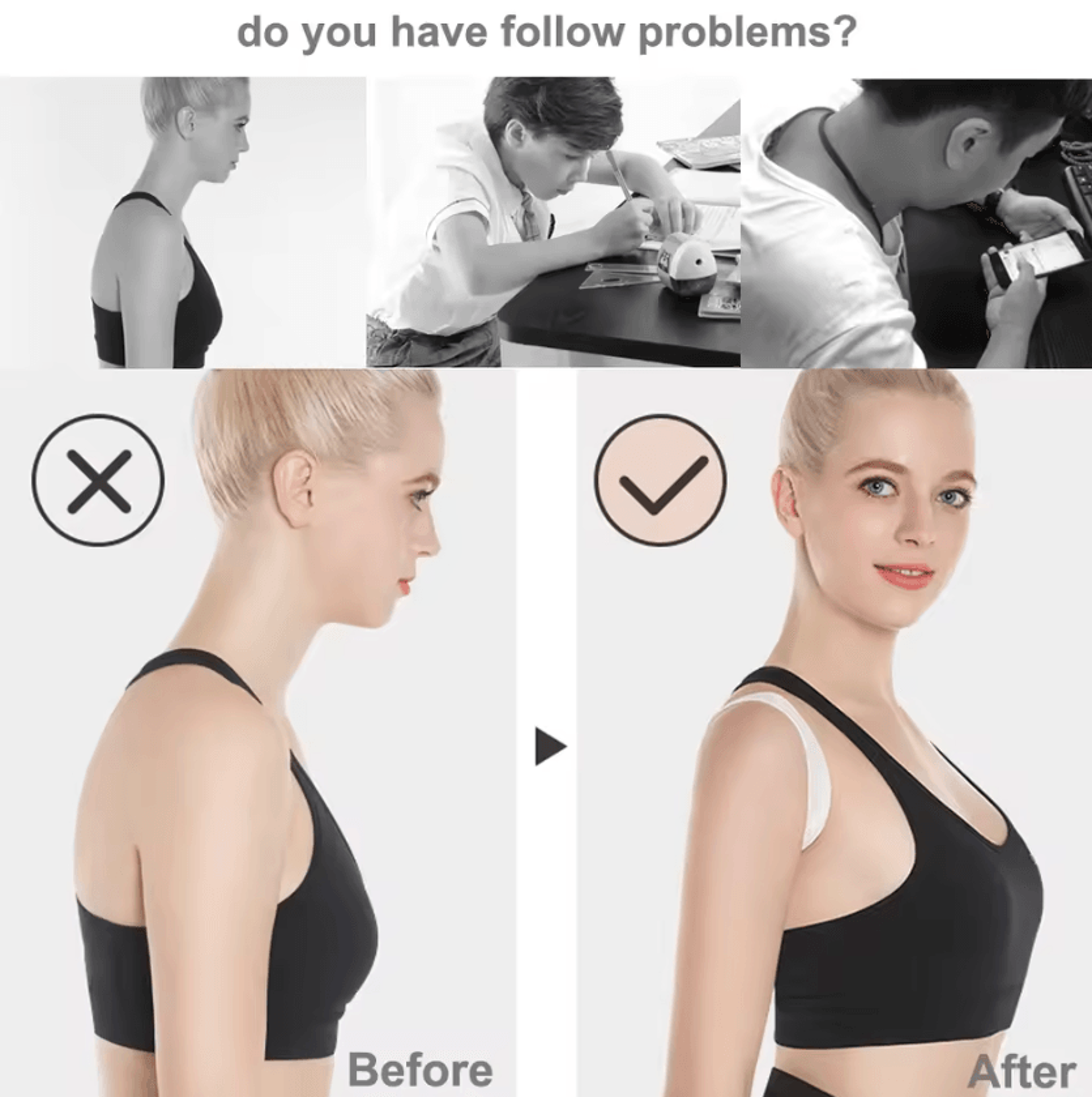 Adjustable Back And Shoulder Posture Corrector Brace For Adults And Kids 2
