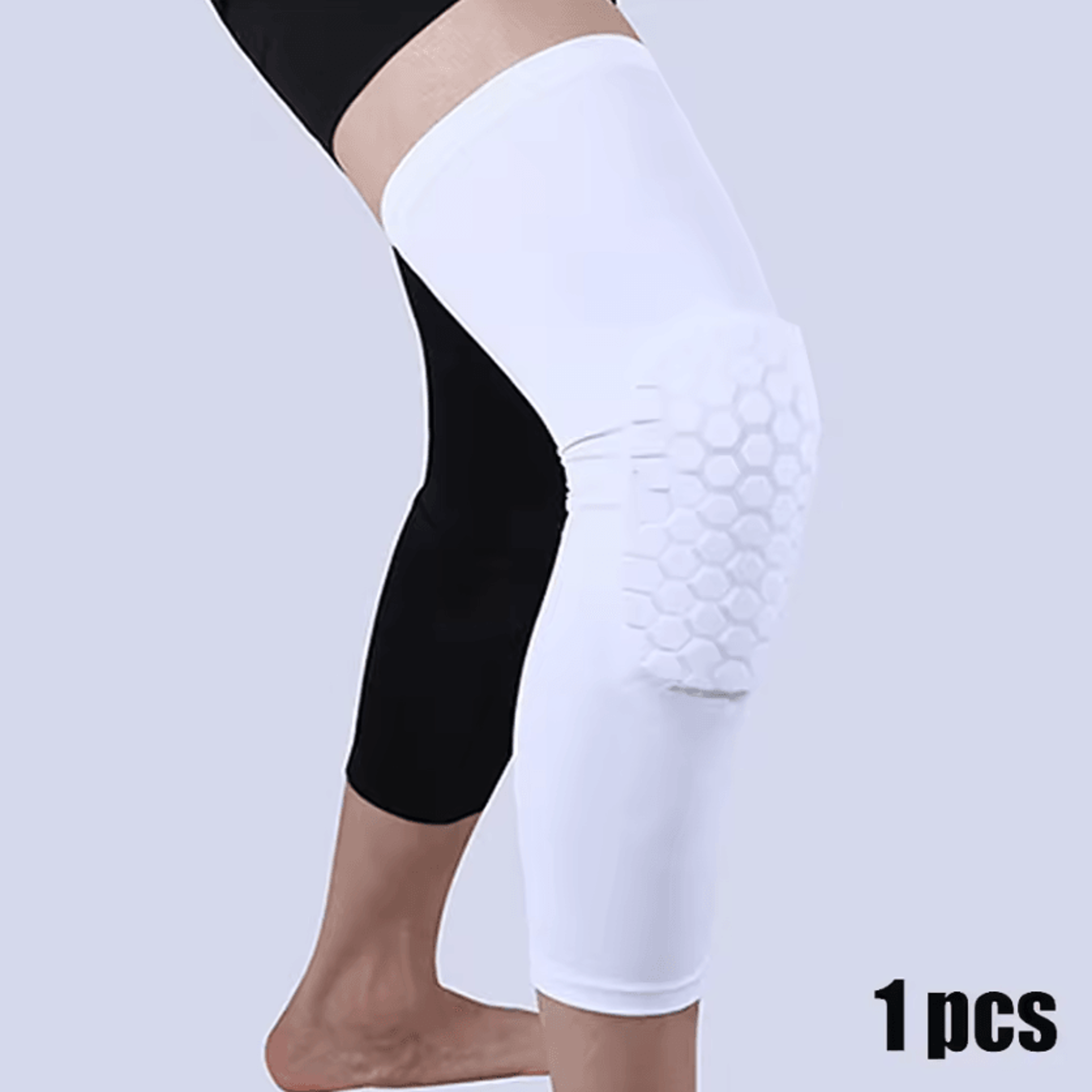 Long Compression Knee Sleeve With Knee Pad For Basketball Running Cycling And Sports 3