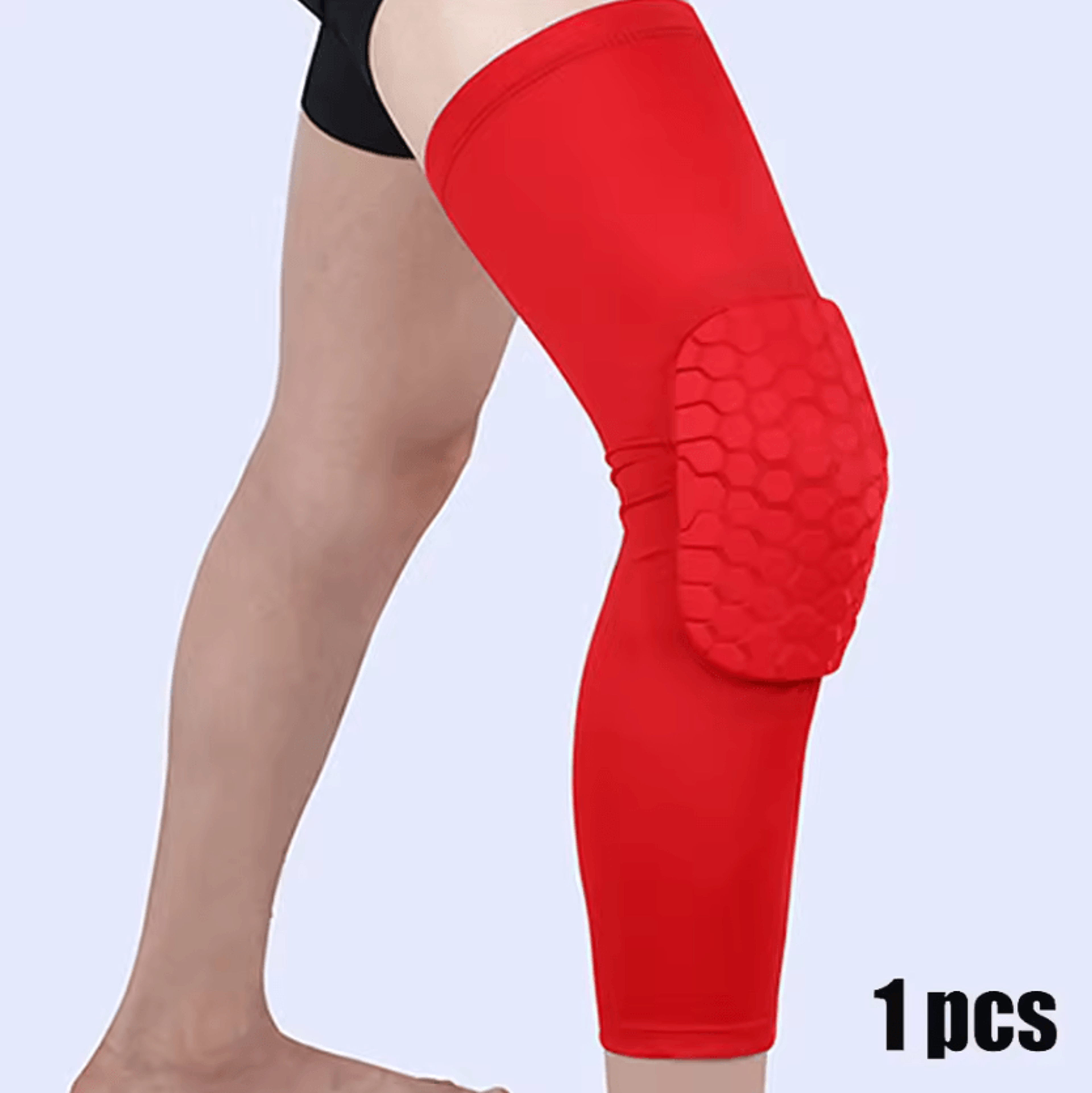 Long Compression Knee Sleeve With Knee Pad For Basketball Running Cycling And Sports 6
