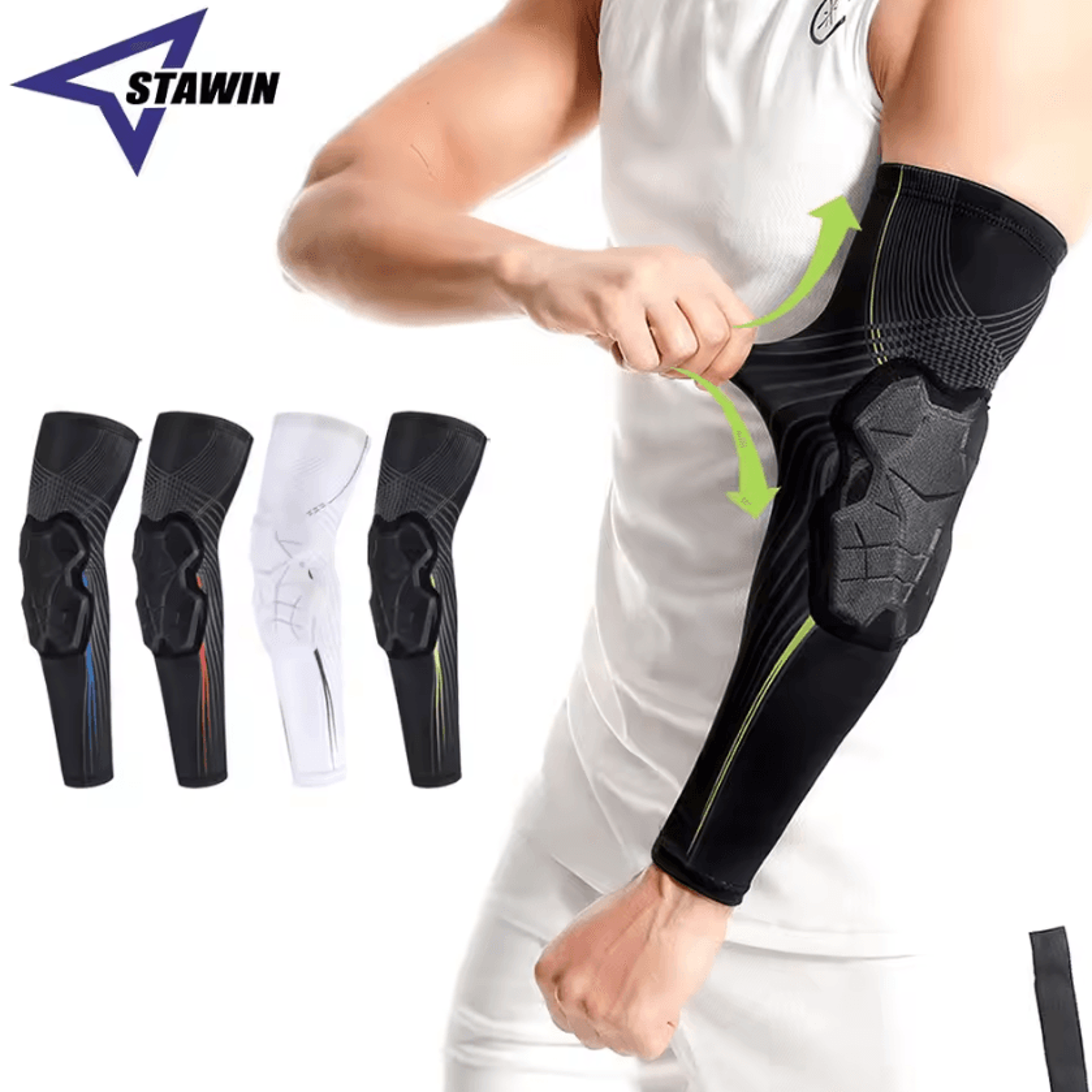 Padded Elbow Compression Sleeve For Basketball Volleyball Football And Cycling 0