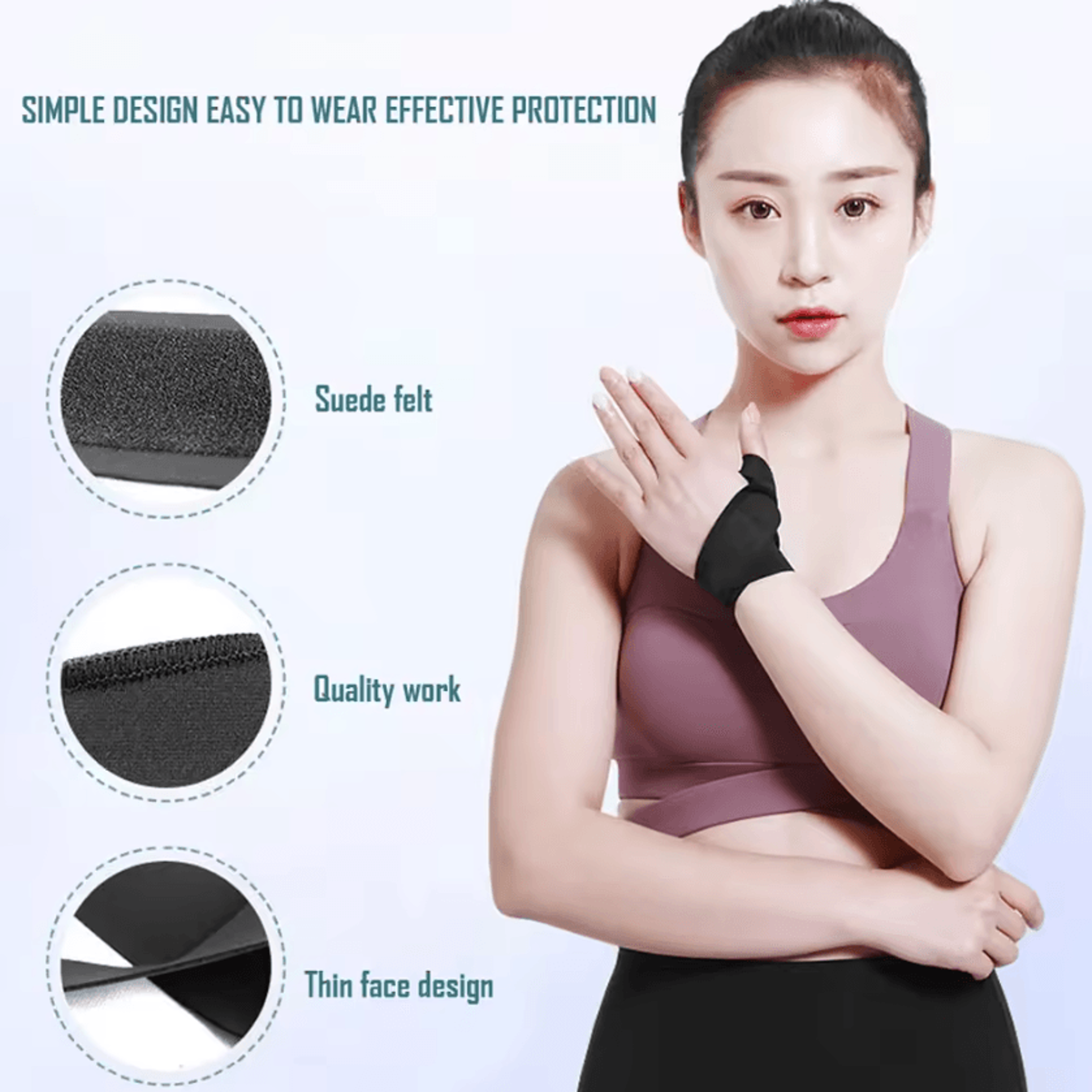 Adjustable Wrist Splint Brace With Thumb Support For Typing Gaming And Daily Activities 3